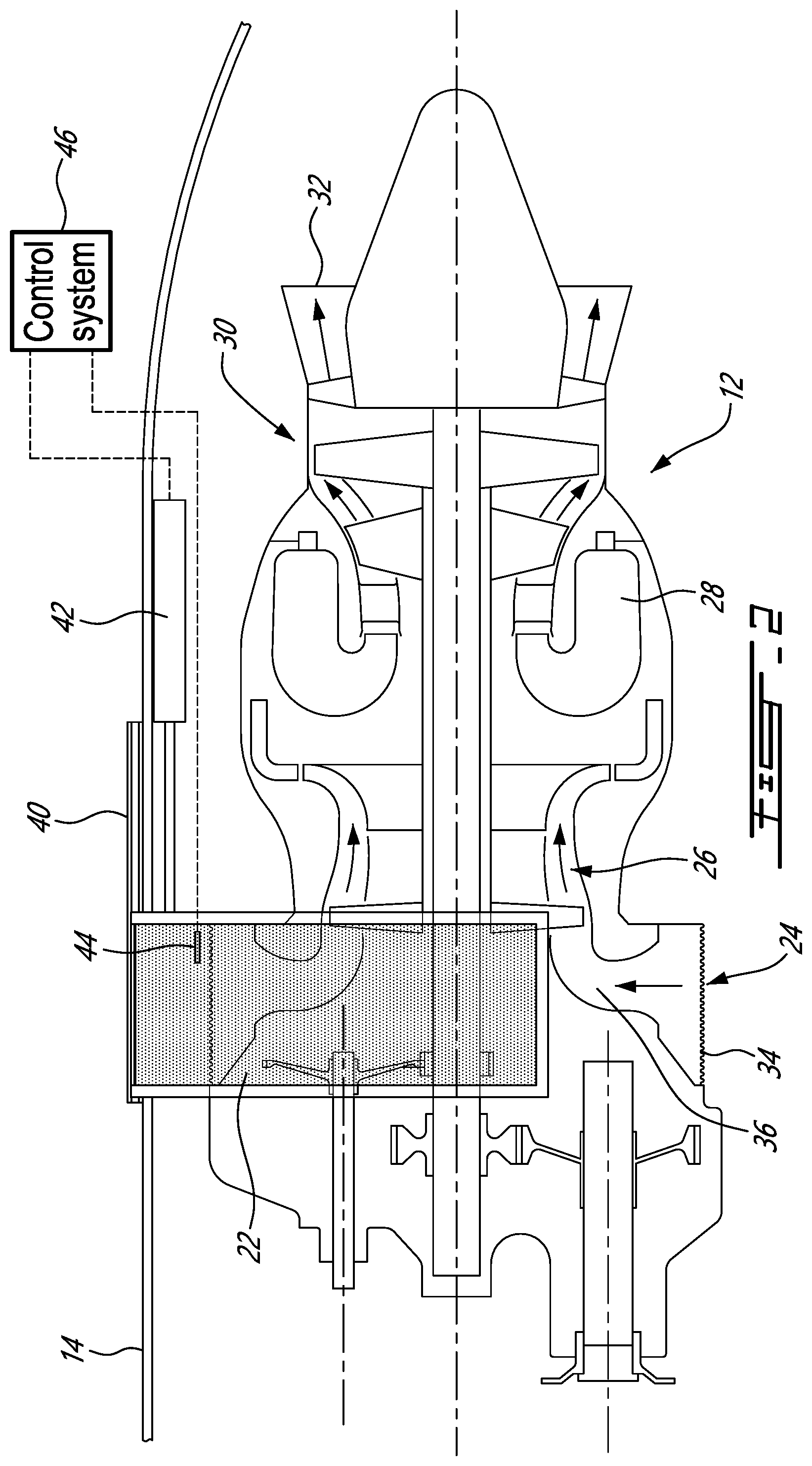 Patent US12365473 Figure 2 – Air inlet barrier filter for a helicopter