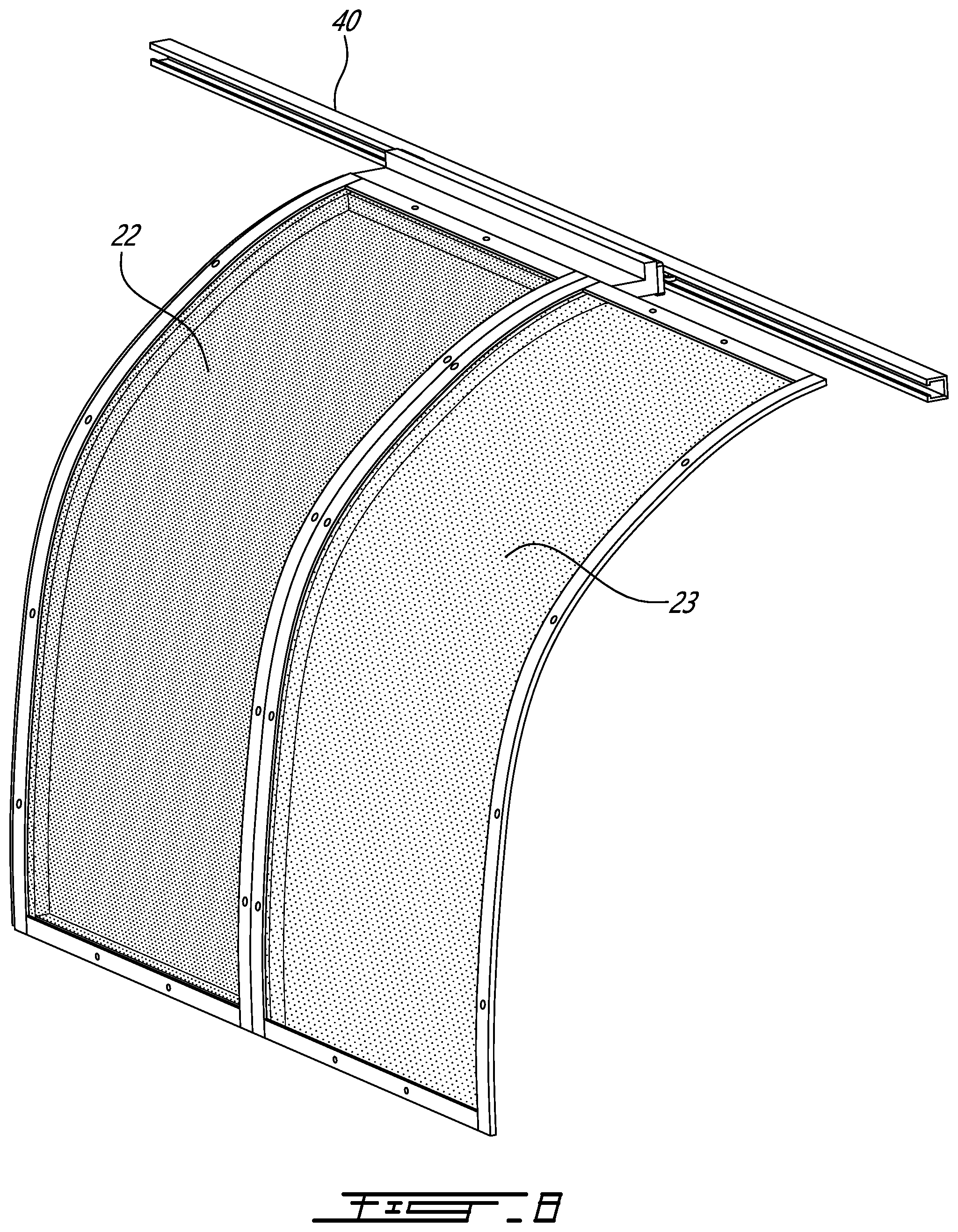 Patent US12365473 Figure 7 – Air inlet barrier filter for a helicopter