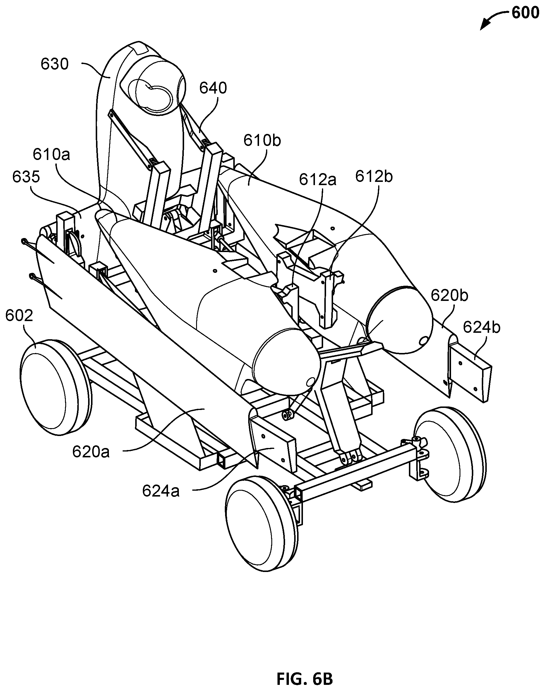 Patent US12365476 Figure 7 – Fuel distribution for vertical take-off dual-engine aircraft