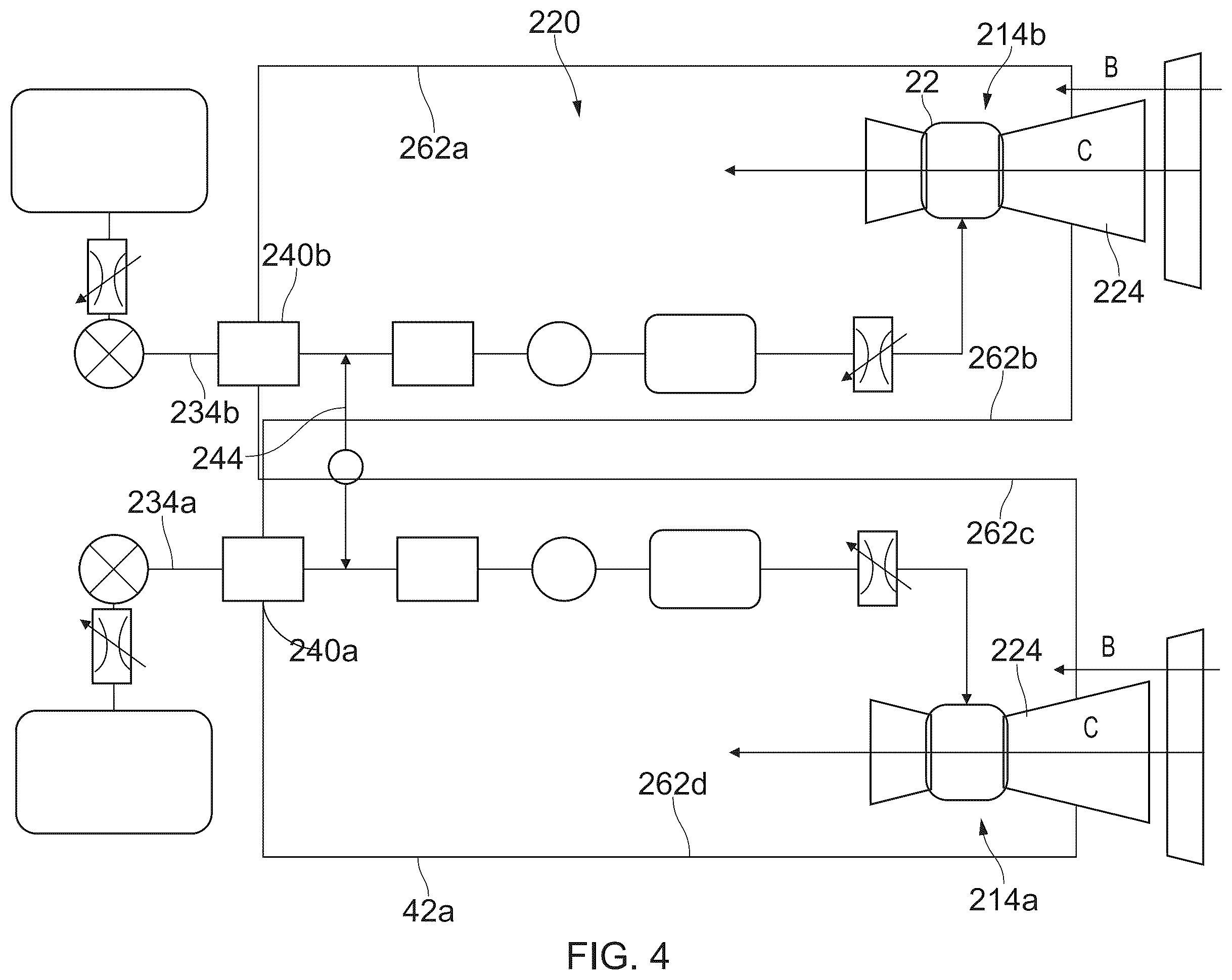 Patent US12365477 Figure 4 – Hydrogen fuelled aircraft propulsion system