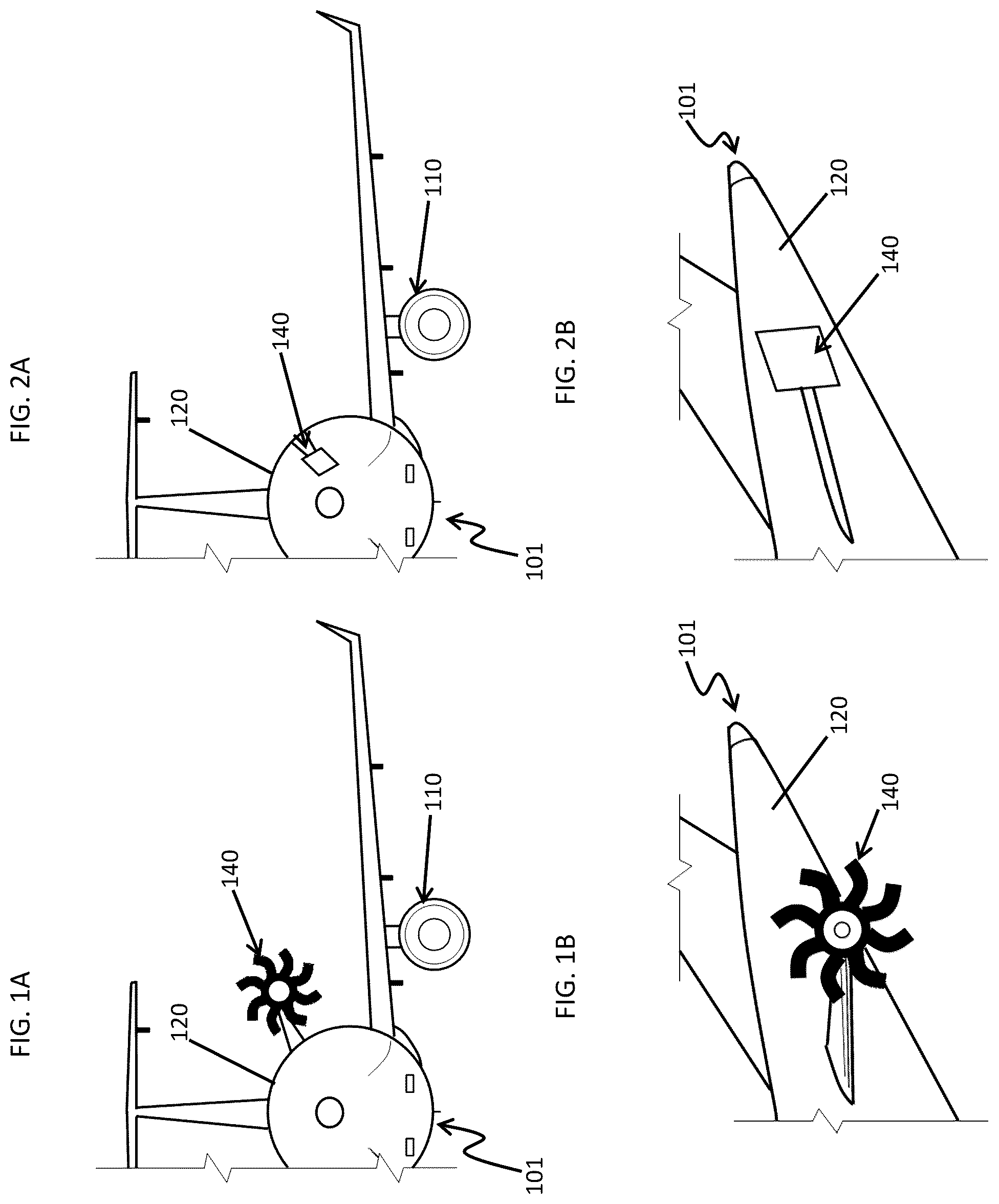 Patent US12365479 Figure 1 – Stowable electric-hybrid propfan