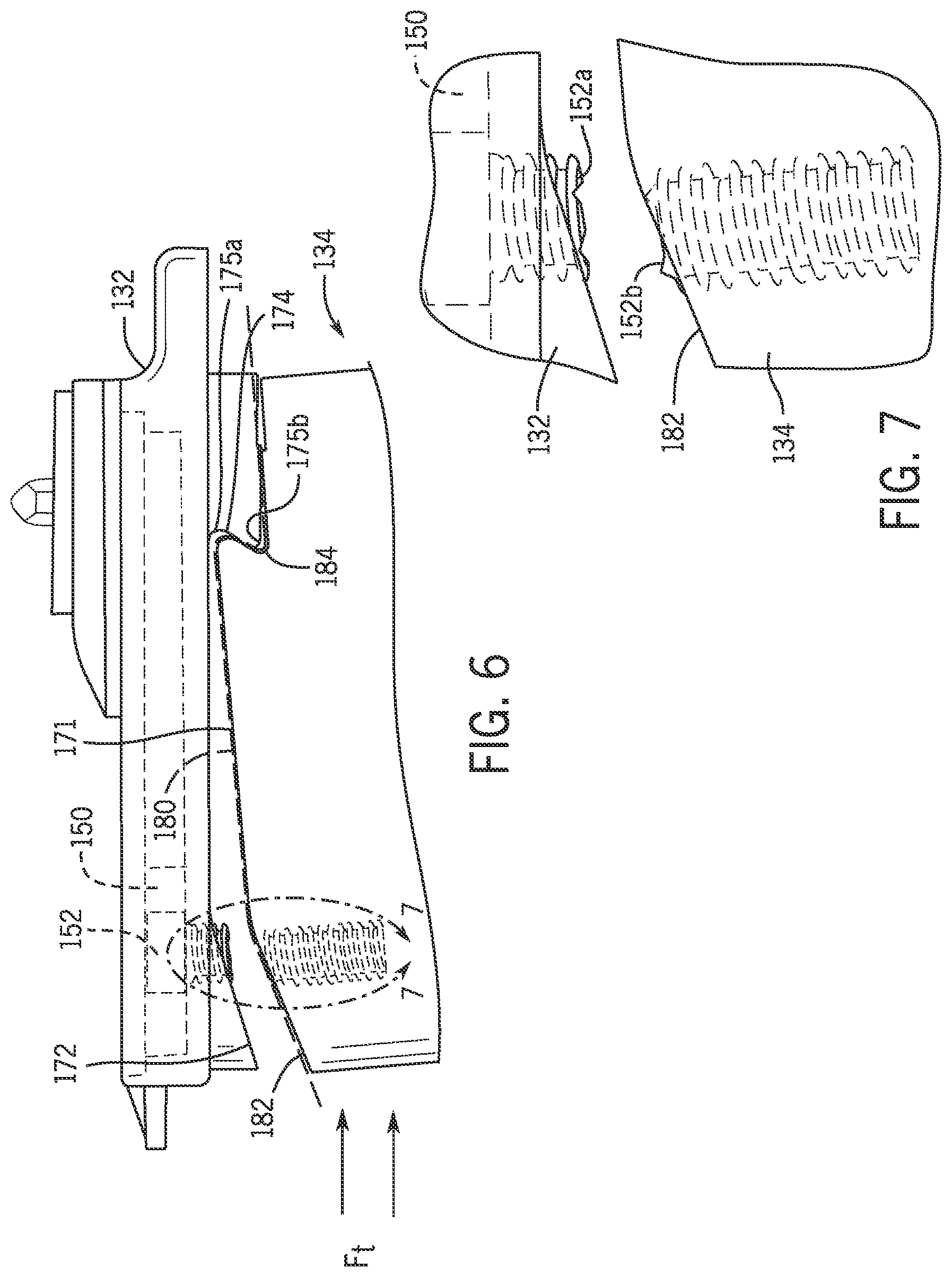 Patent US12365482 Figure 7 – Structures to limit collision damage for aircraft