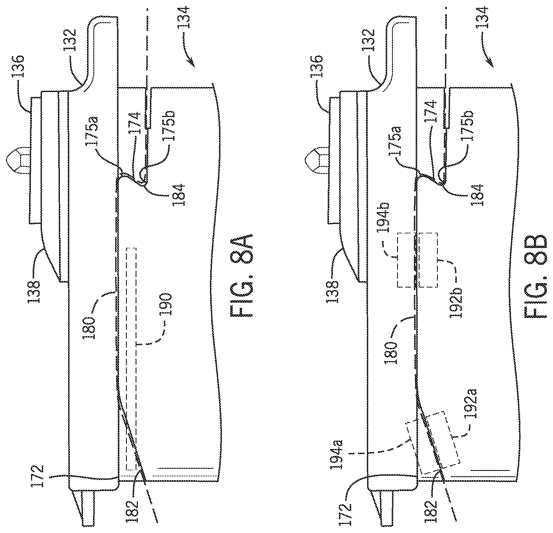 Patent US12365482 Figure 8 – Structures to limit collision damage for aircraft
