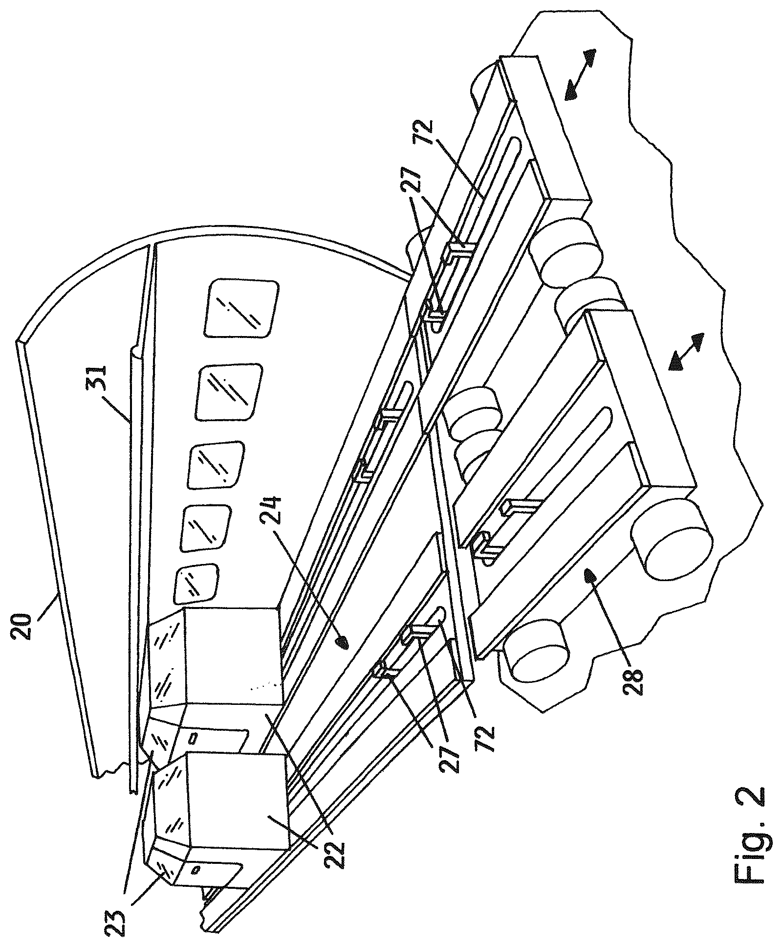 Patent US12365484 Figure 2 – Airplane passenger transport system
