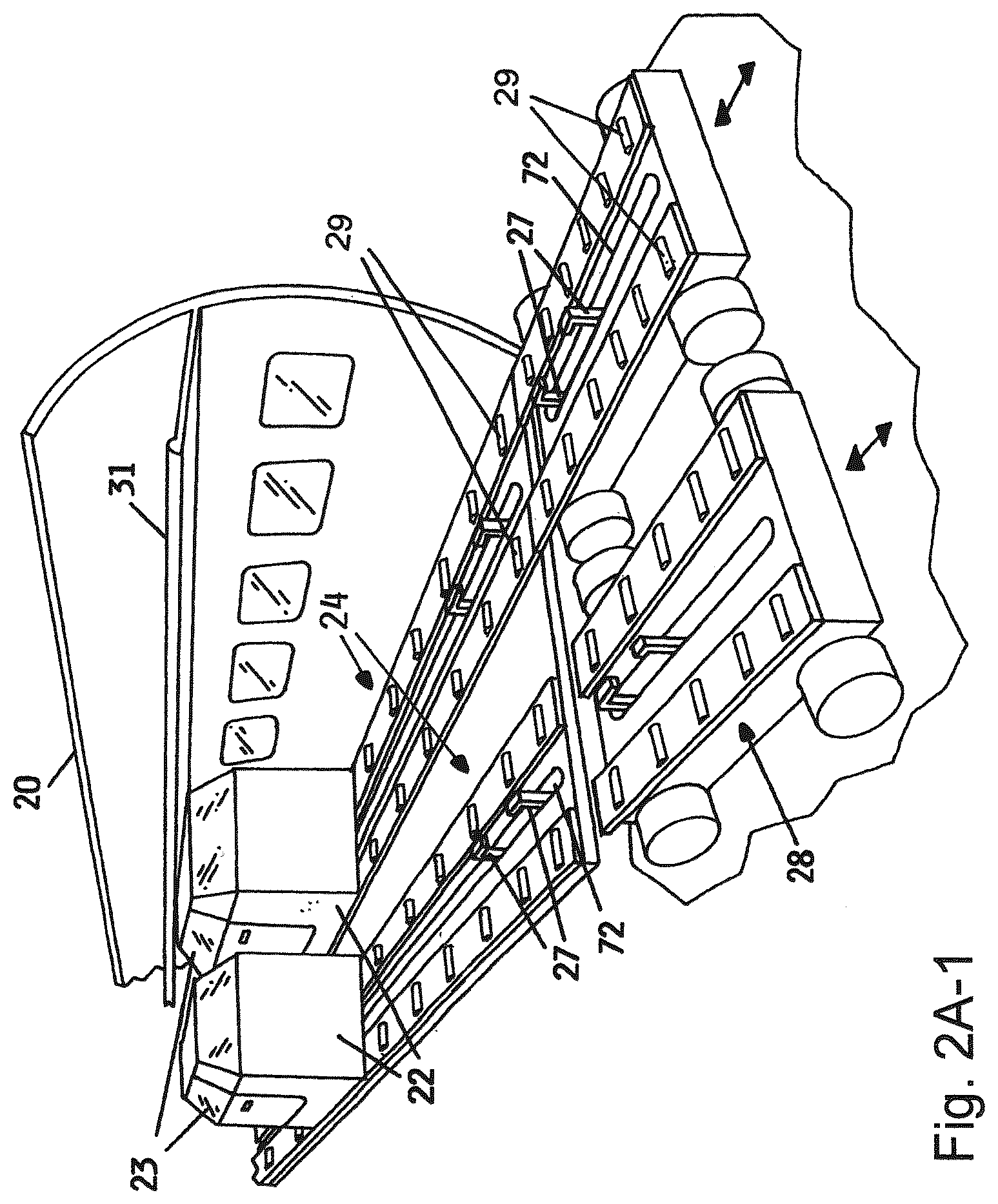 Patent US12365484 Figure 3 – Airplane passenger transport system