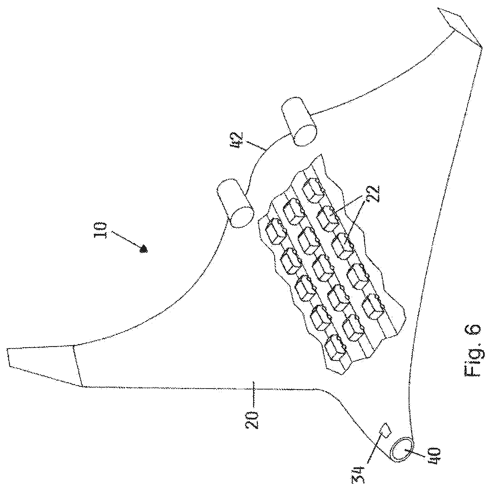 Patent US12365484 Figure 14 – Airplane passenger transport system