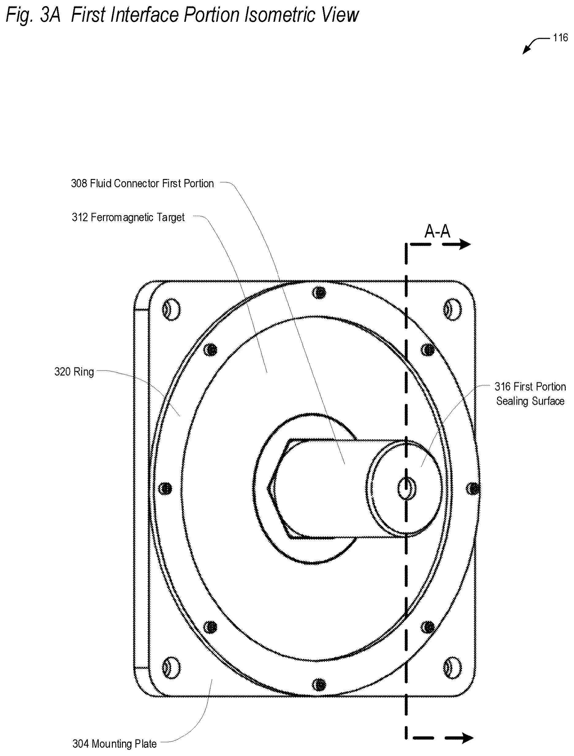 Patent US12365489 Figure 7 – Fluid transfer interface