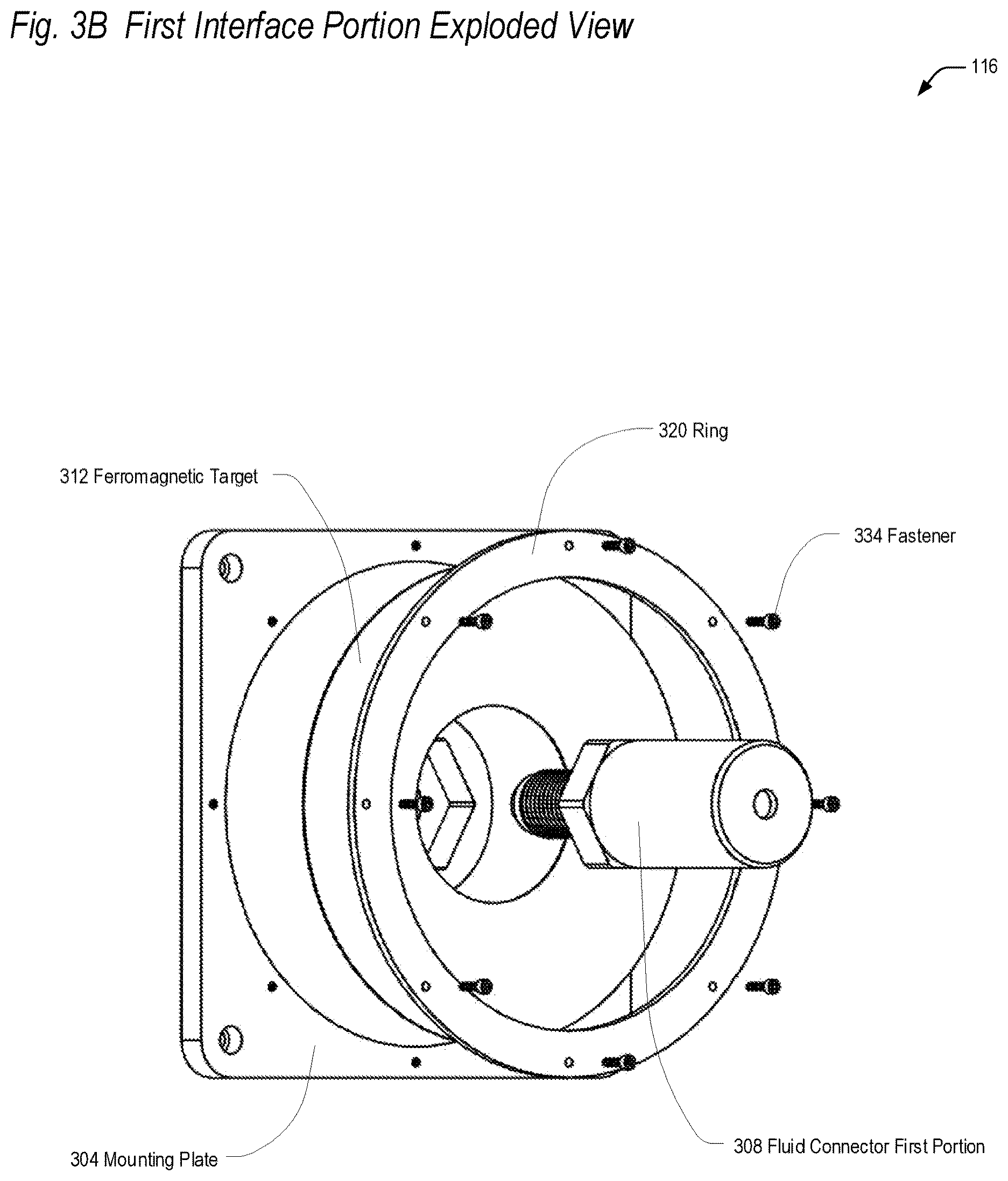 Patent US12365489 Figure 8 – Fluid transfer interface