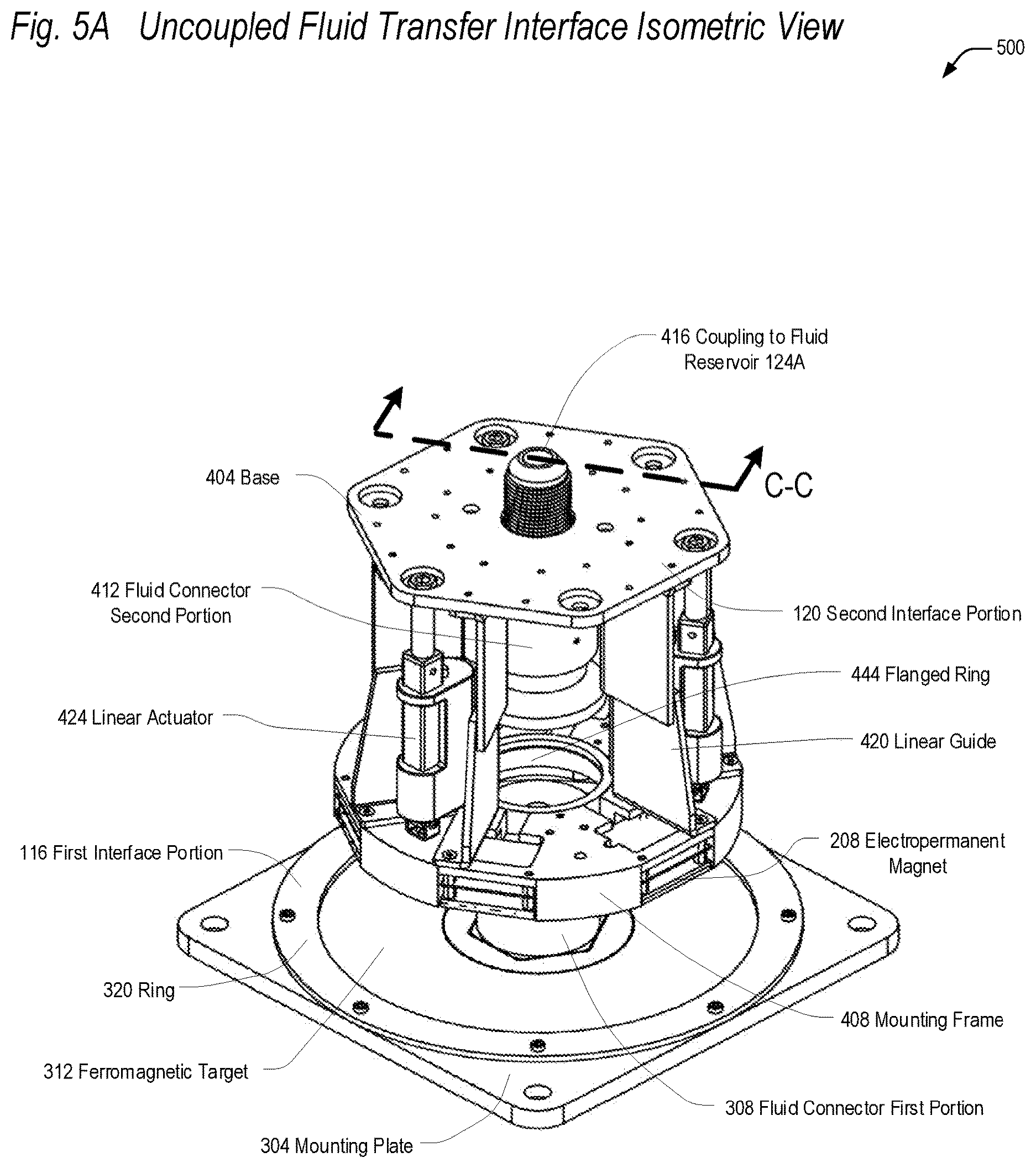 Patent US12365489 Figure 14 – Fluid transfer interface