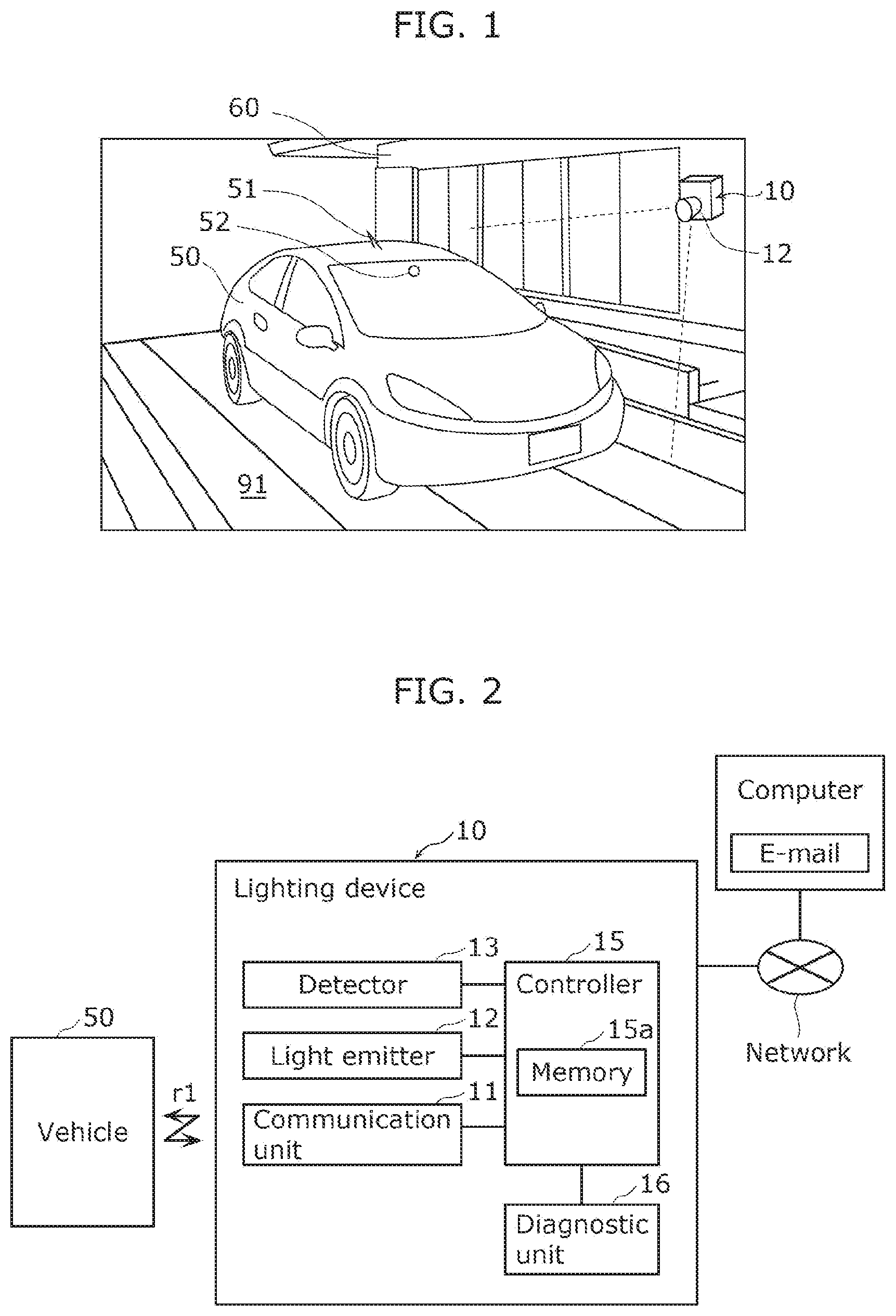 Patent US12365493 Figure 1 – Lighting device and lighting system