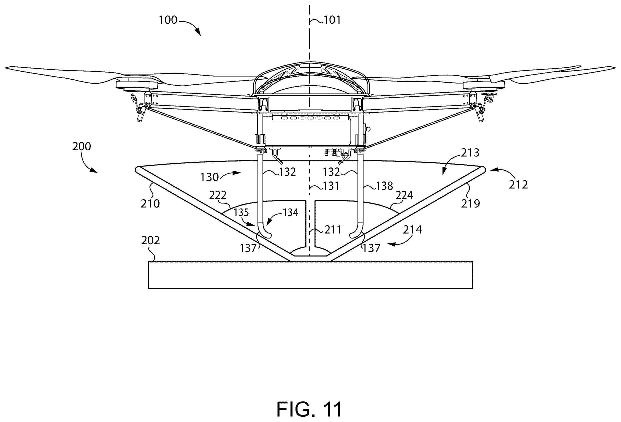 Patent US12365494 Figure 10 – Flying vehicle systems and methods