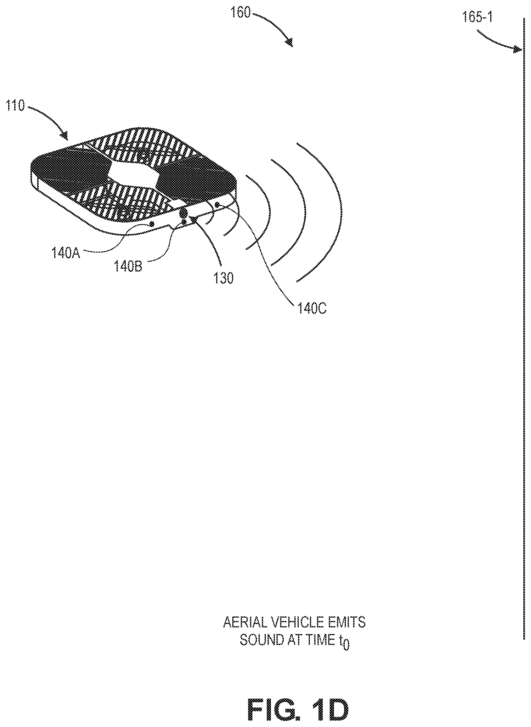 Patent US12365496 Figure 4 – Obstacle detection and localization of aerial vehicles using active or passive sonar