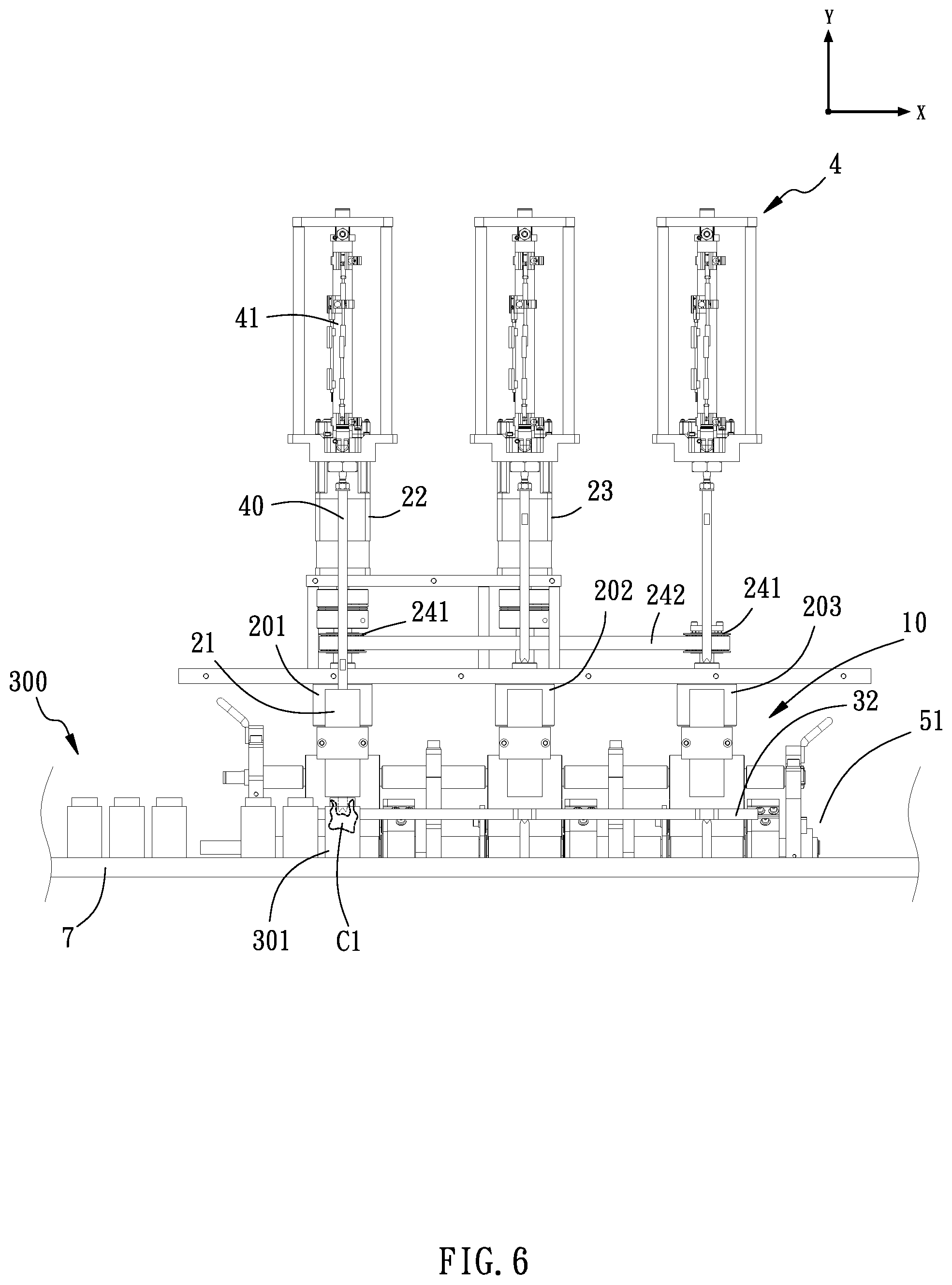 Patent US12365503 Figure 6 – Cotton stuffing machine