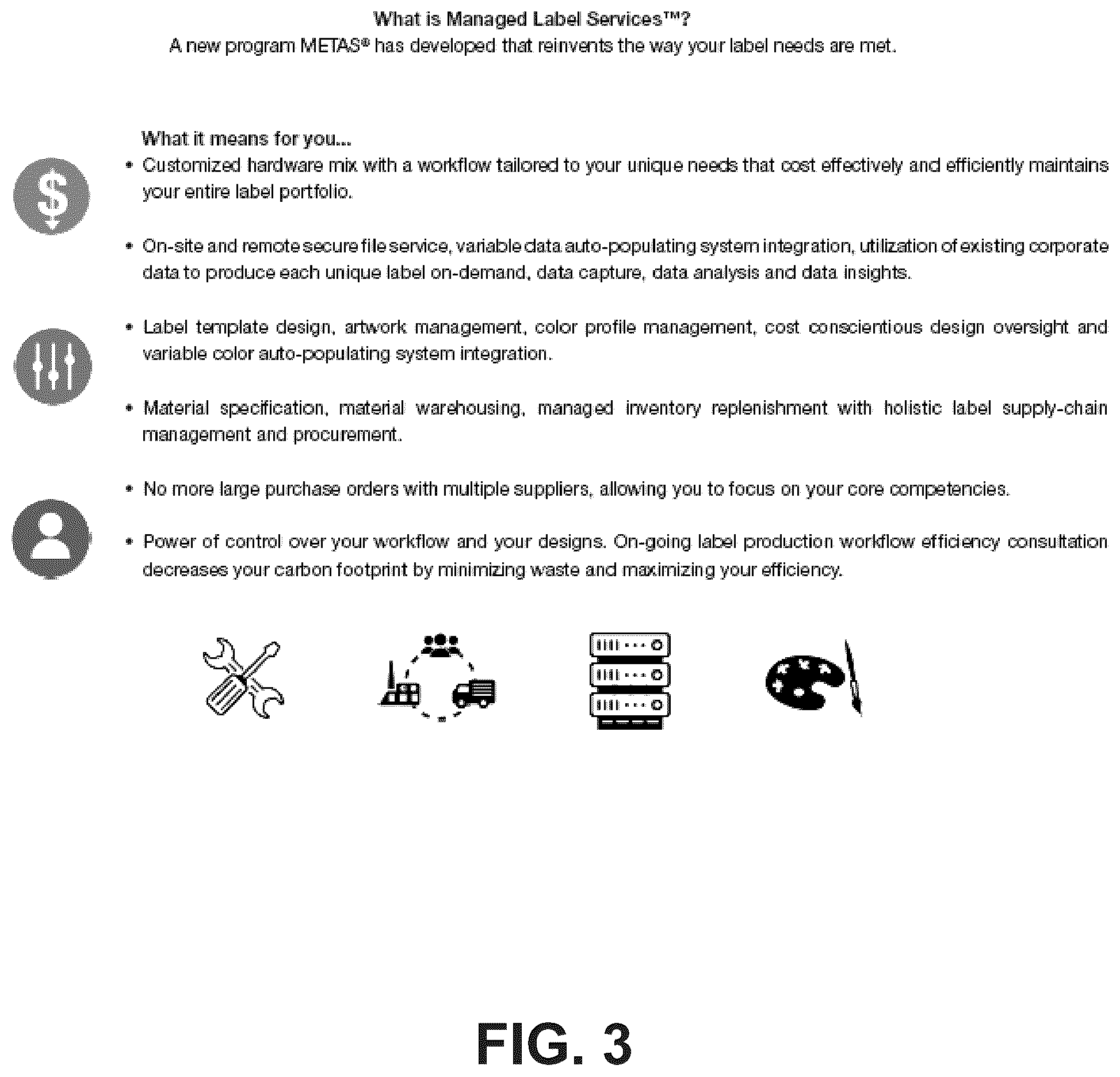 Patent US12365504 Figure 3 – Label printing system and method