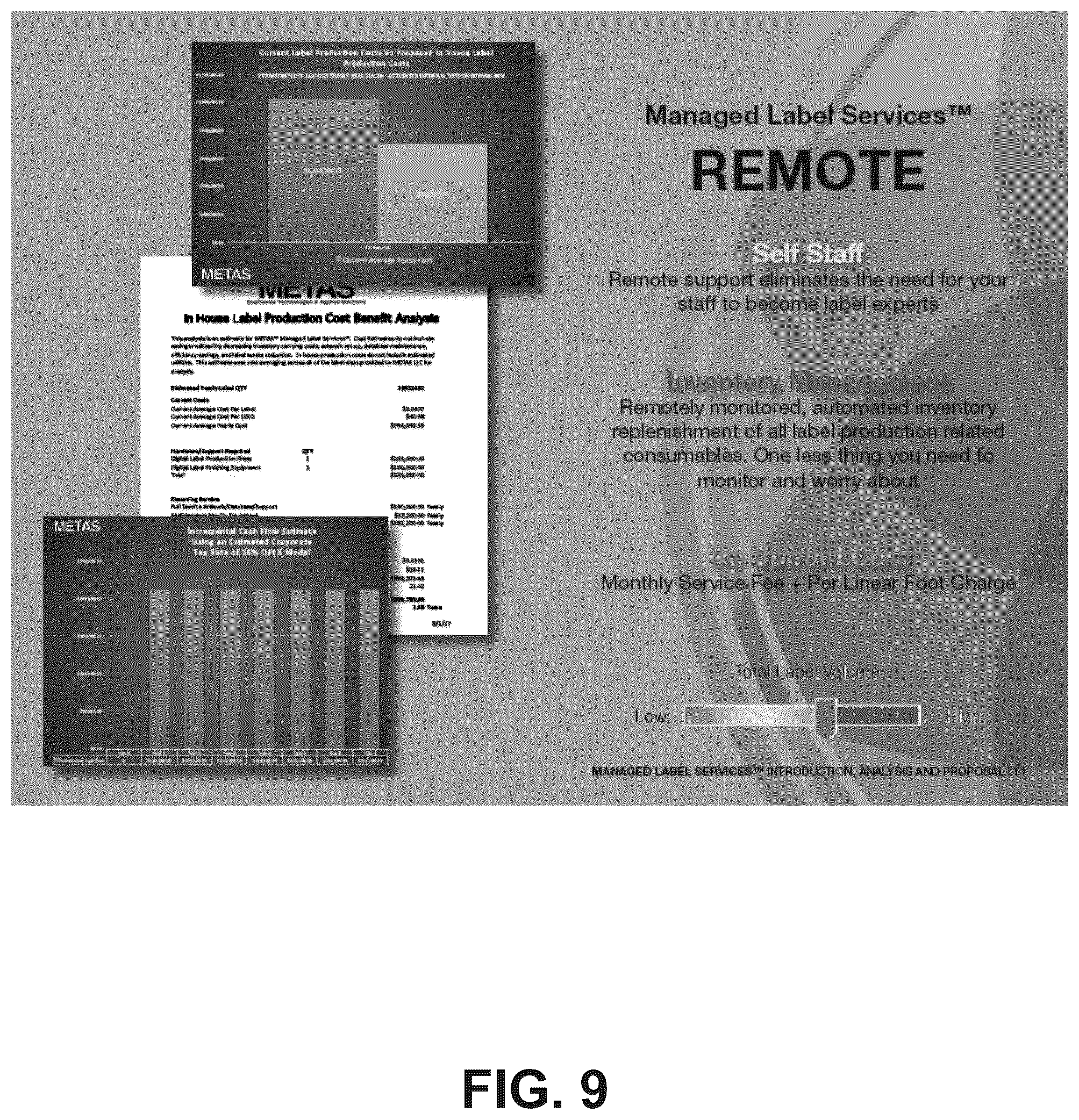 Patent US12365504 Figure 9 – Label printing system and method