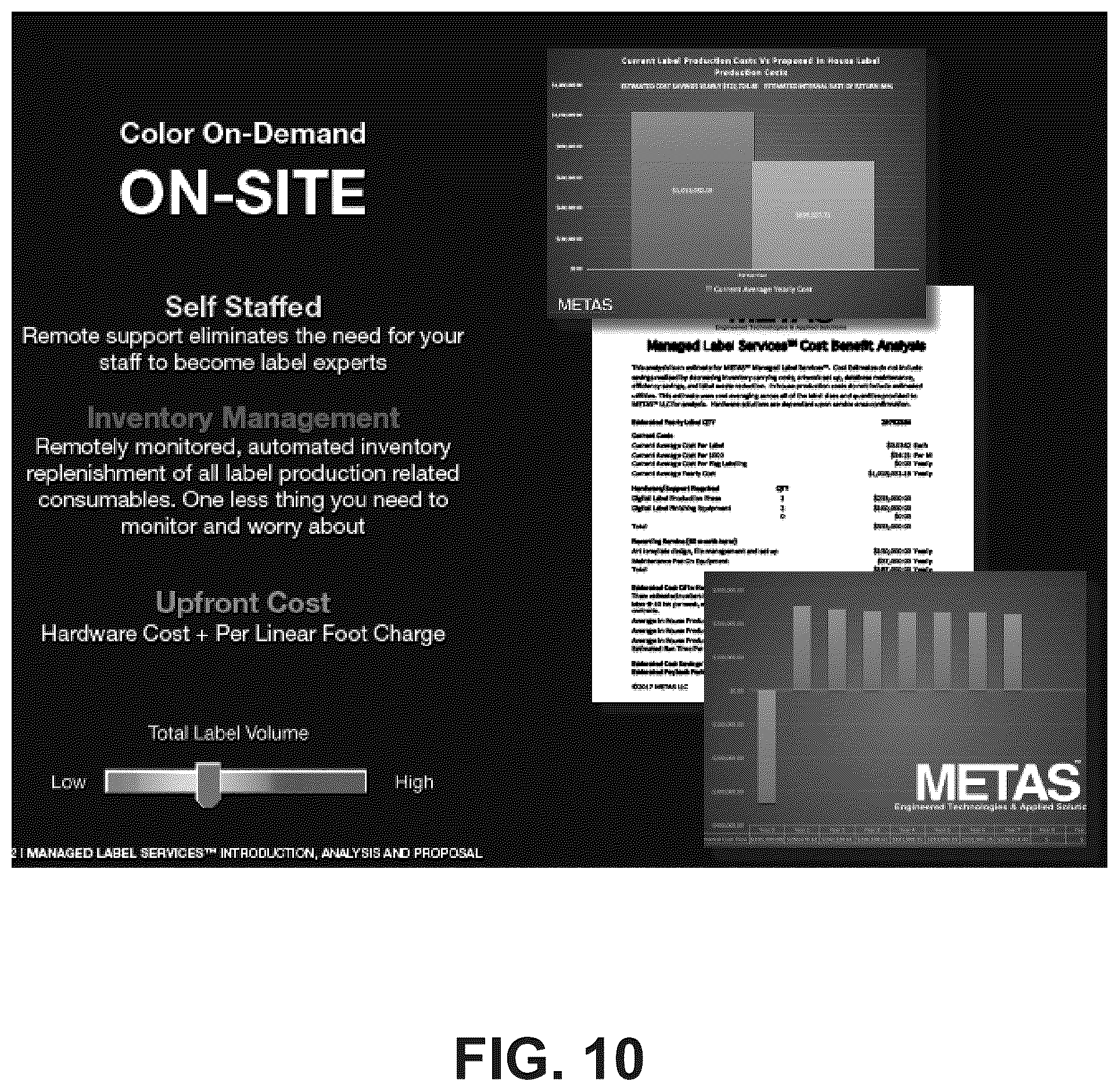 Patent US12365504 Figure 10 – Label printing system and method