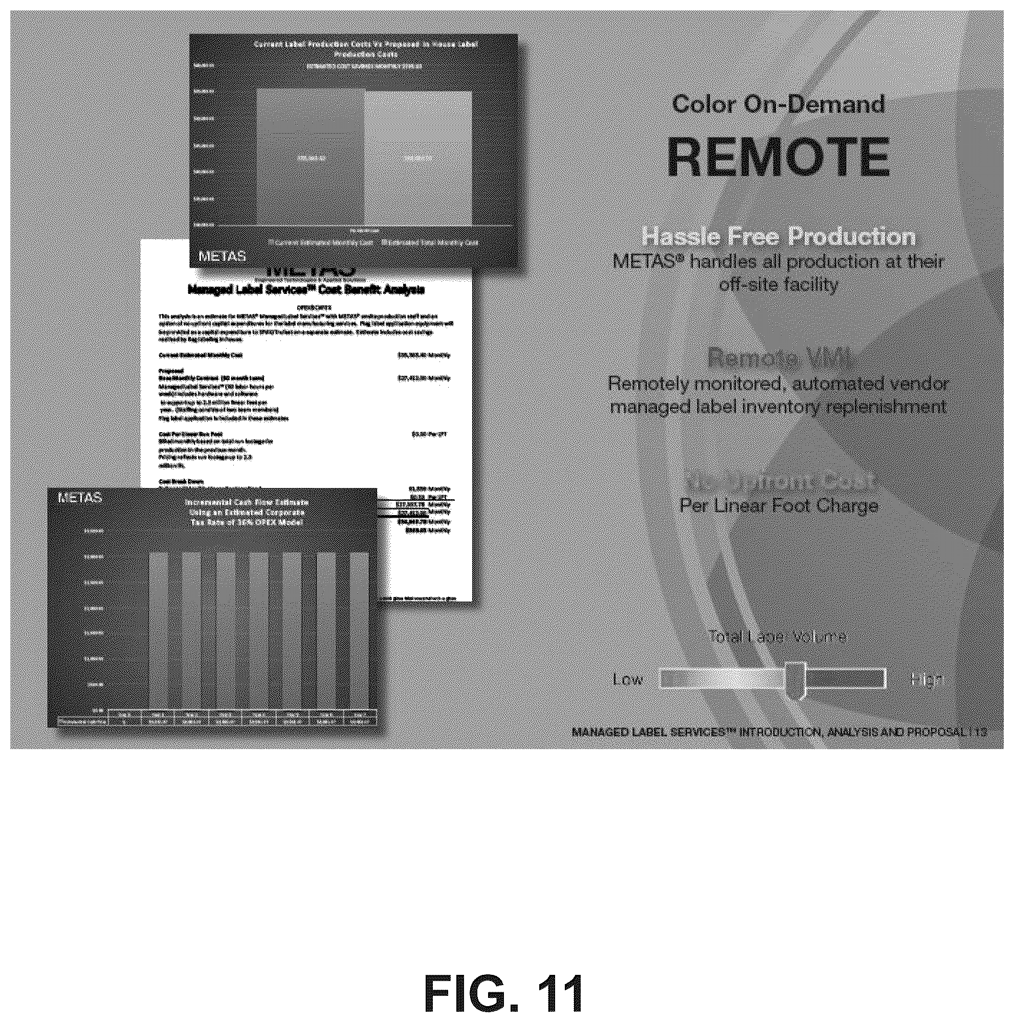 Patent US12365504 Figure 11 – Label printing system and method