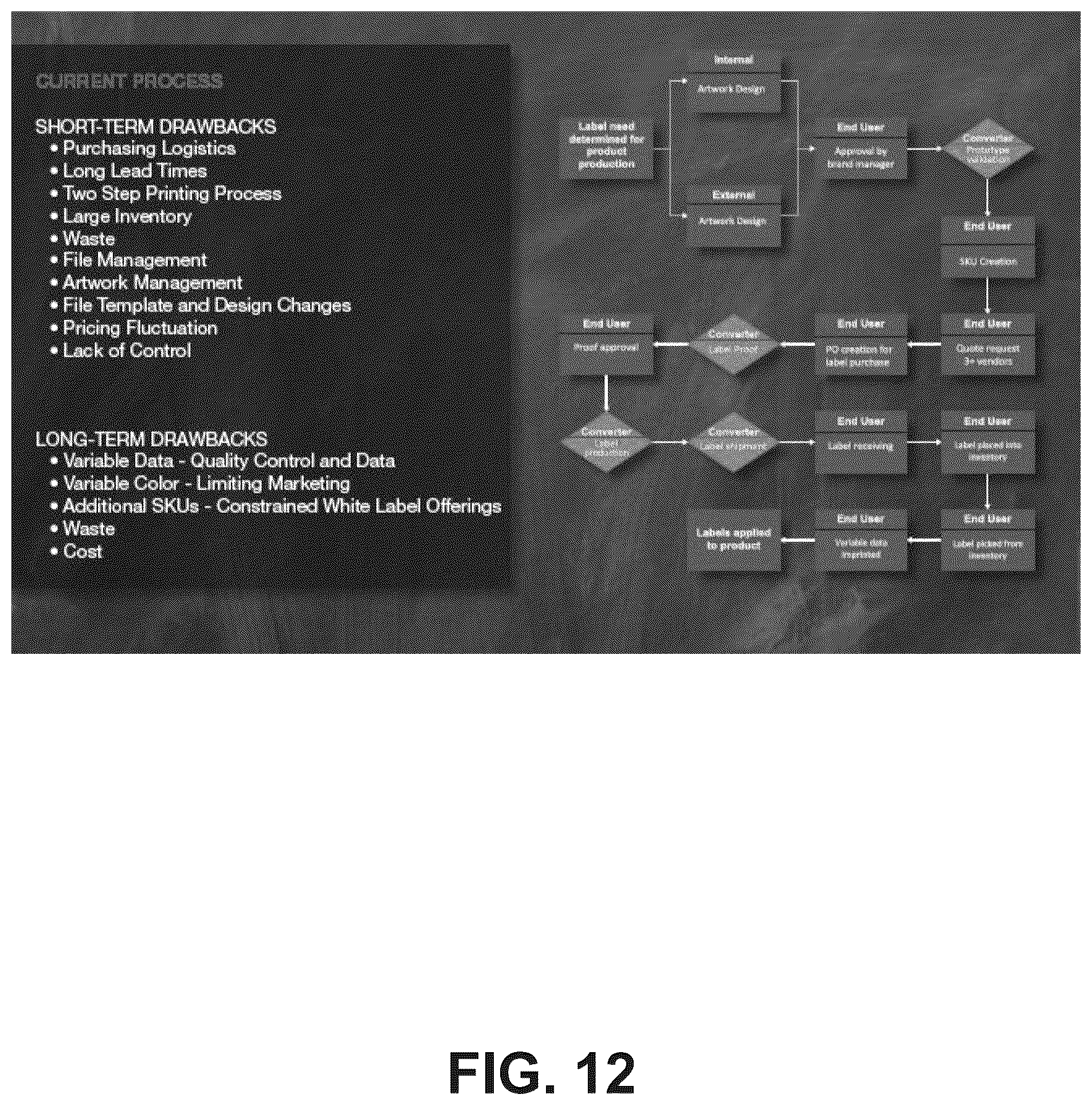 Patent US12365504 Figure 12 – Label printing system and method