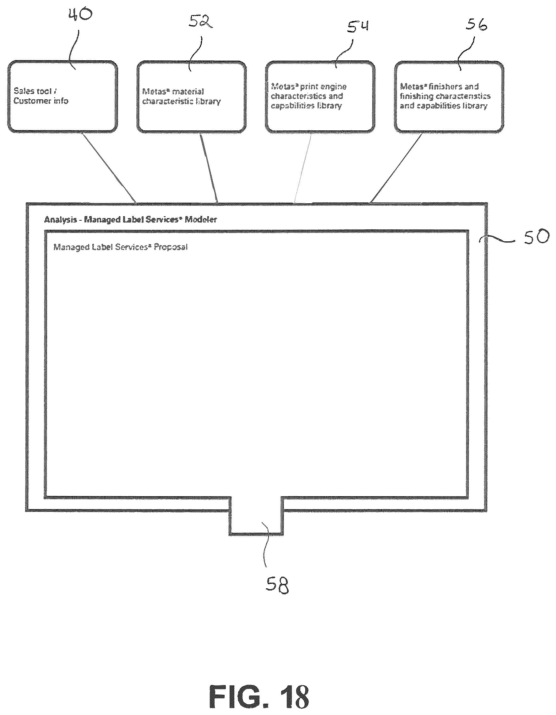 Patent US12365504 Figure 18 – Label printing system and method