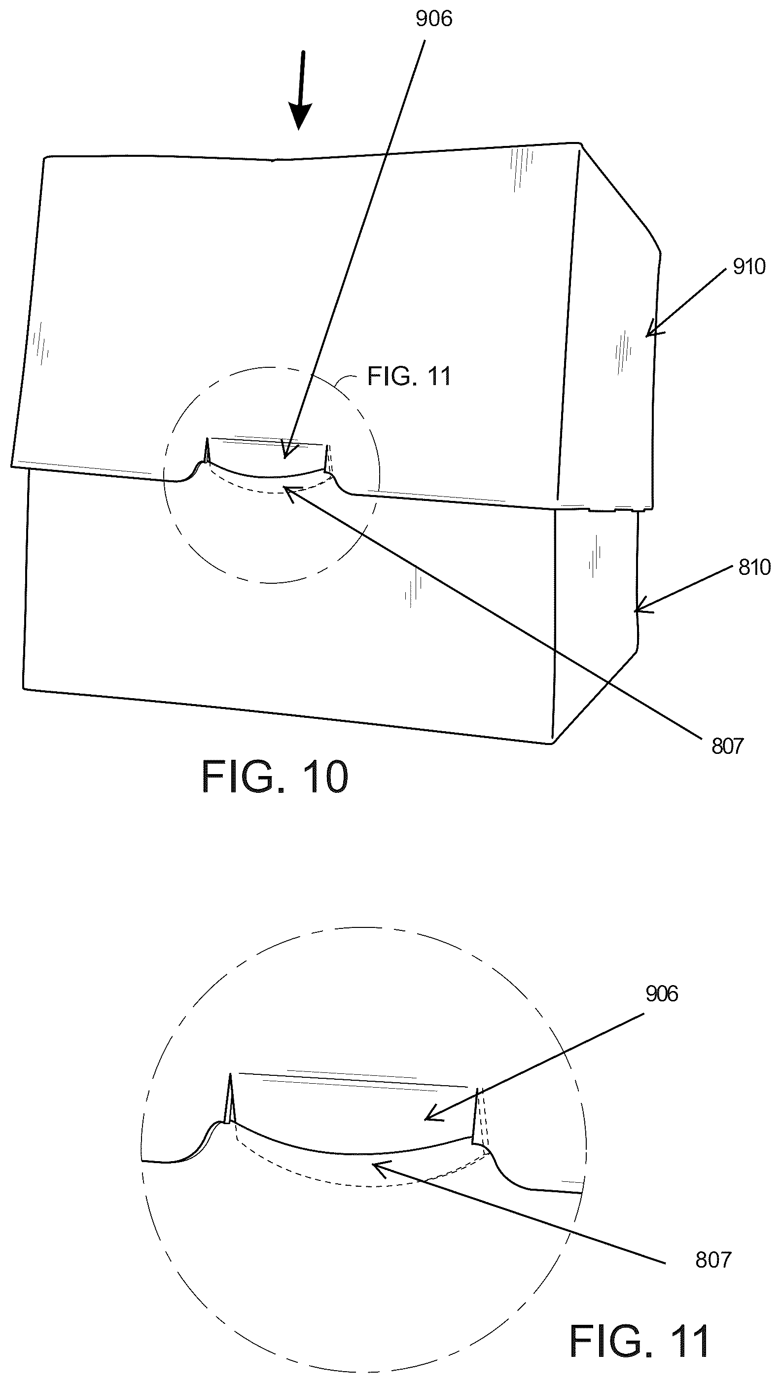Patent US12365505 Figure 10 – Packages for and methods of packaging food products