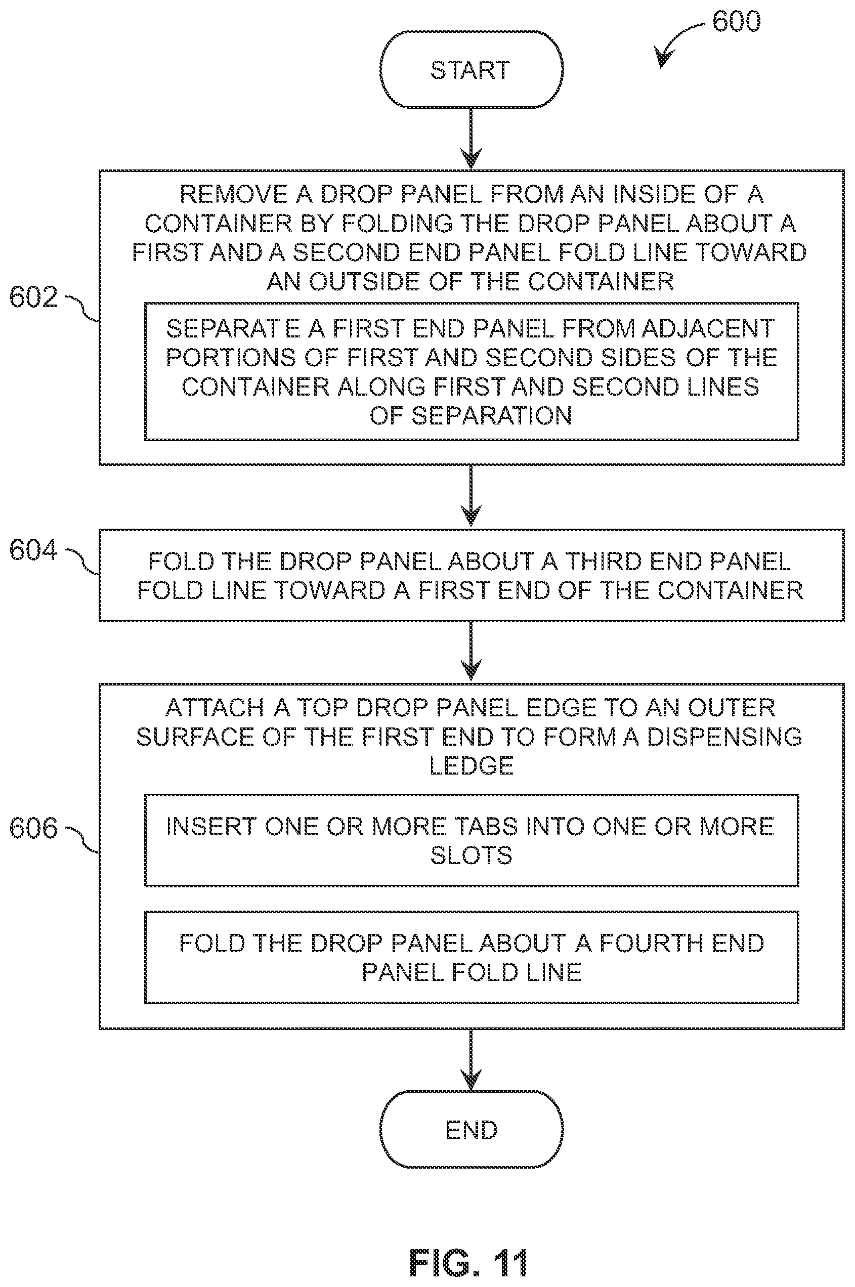 Patent US12365506 Figure 13 – Container for dispensing flexible sheet product and associated blank