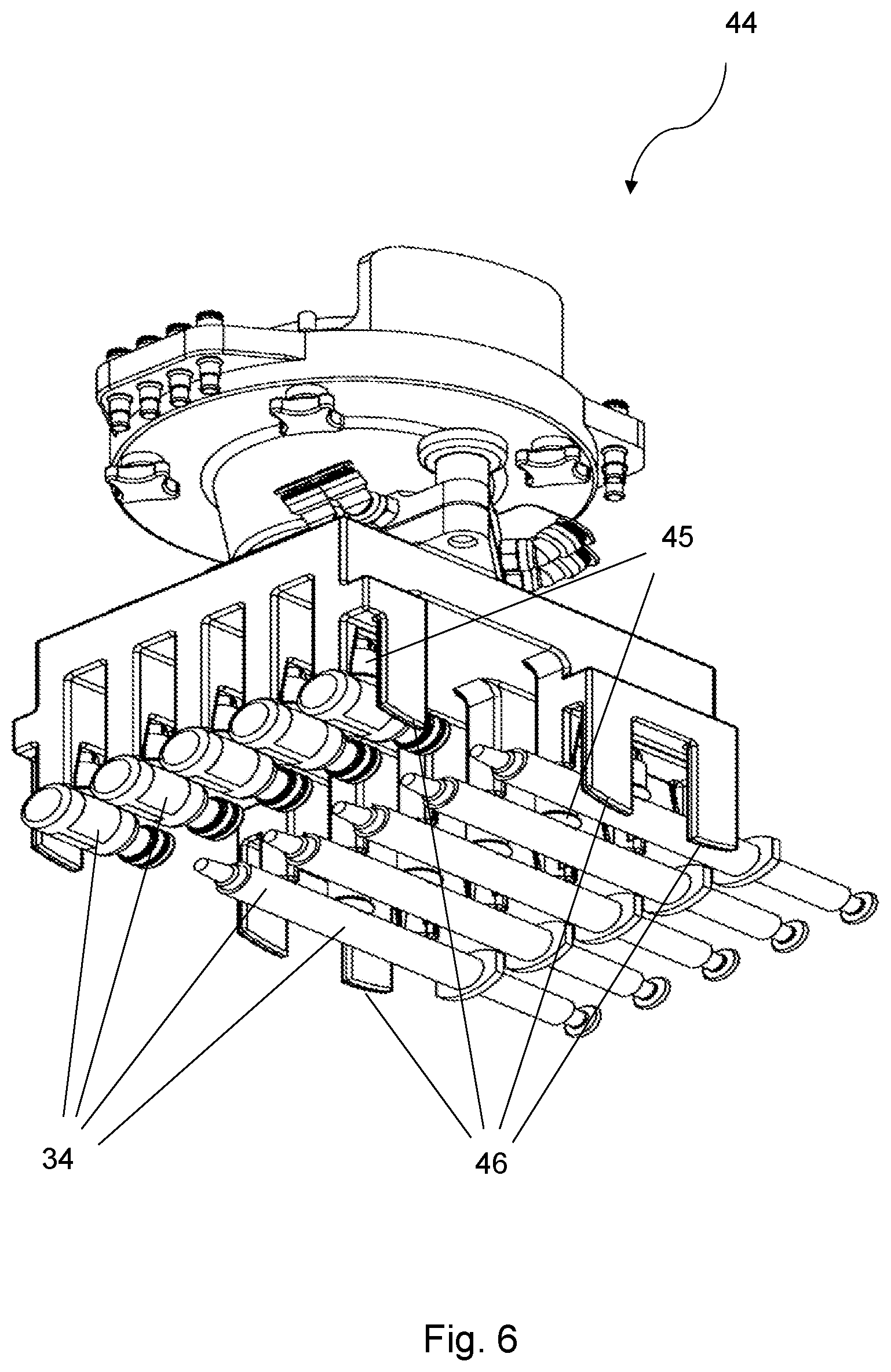 Patent US12365507 Figure 6 – Pack and method for filling a pack