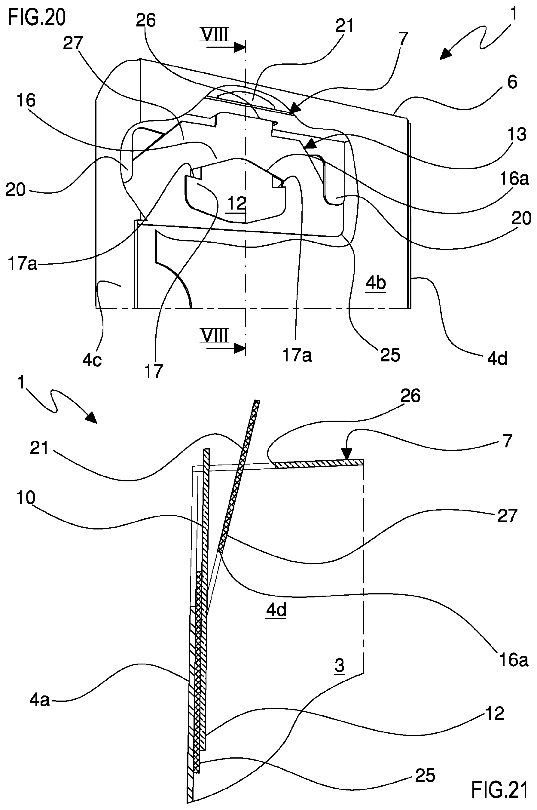 Patent US12365508 Figure 14 – Child-proof container, process for making the same and method for opening said container