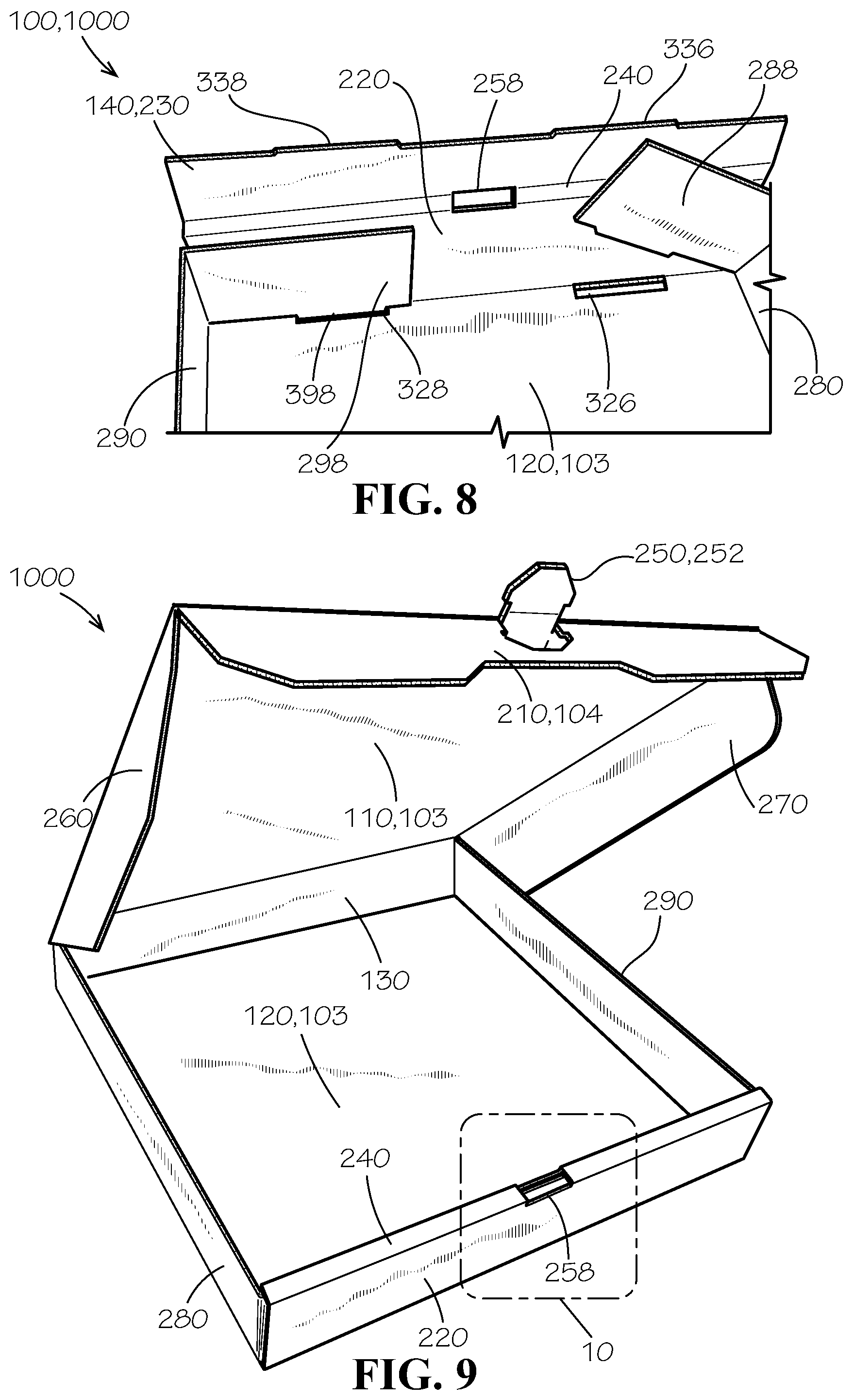 Patent US12365509 Figure 5 – Tamper-evident box