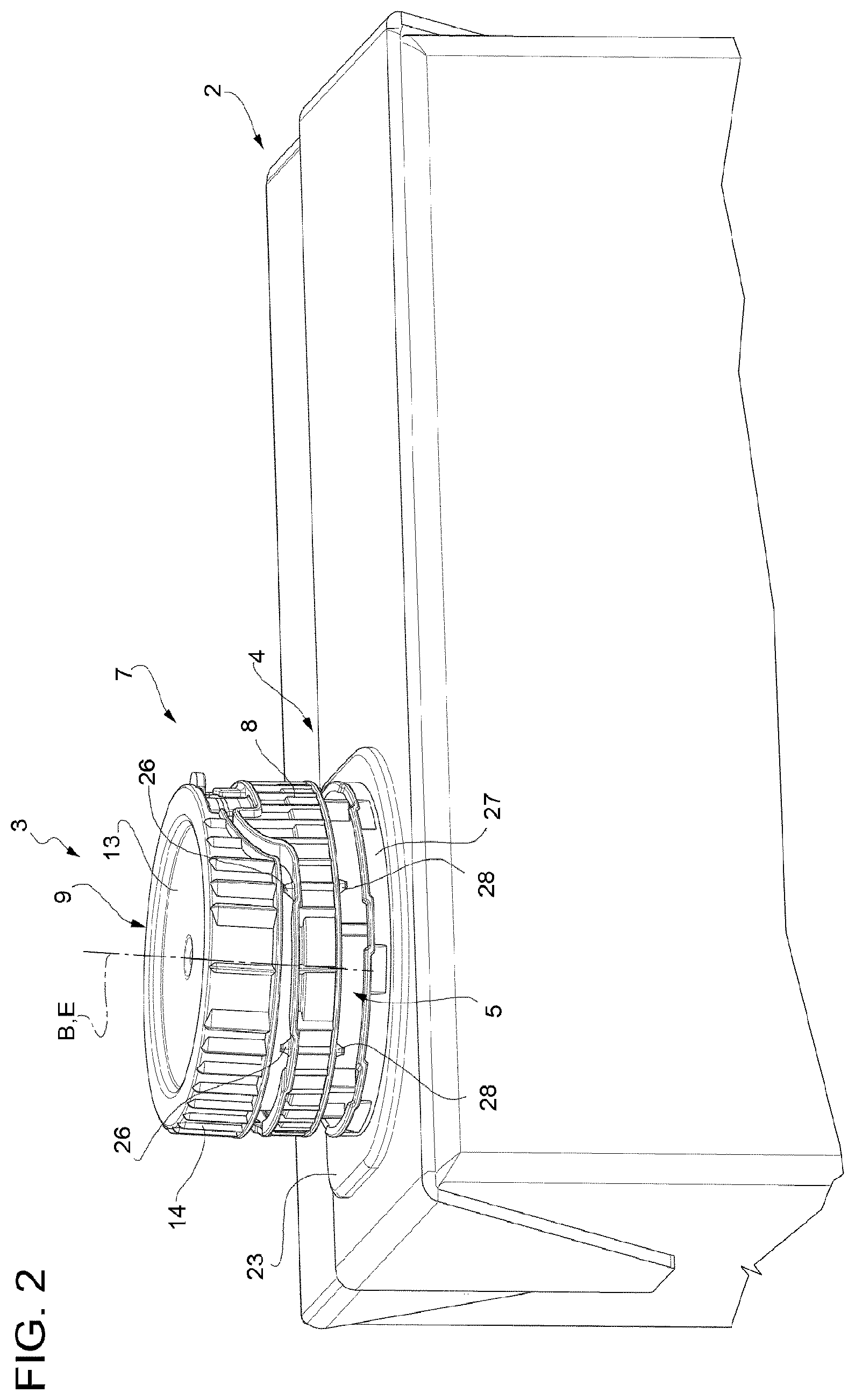 Patent US12365510 Figure 2 – Spout for a container and package-spout assembly