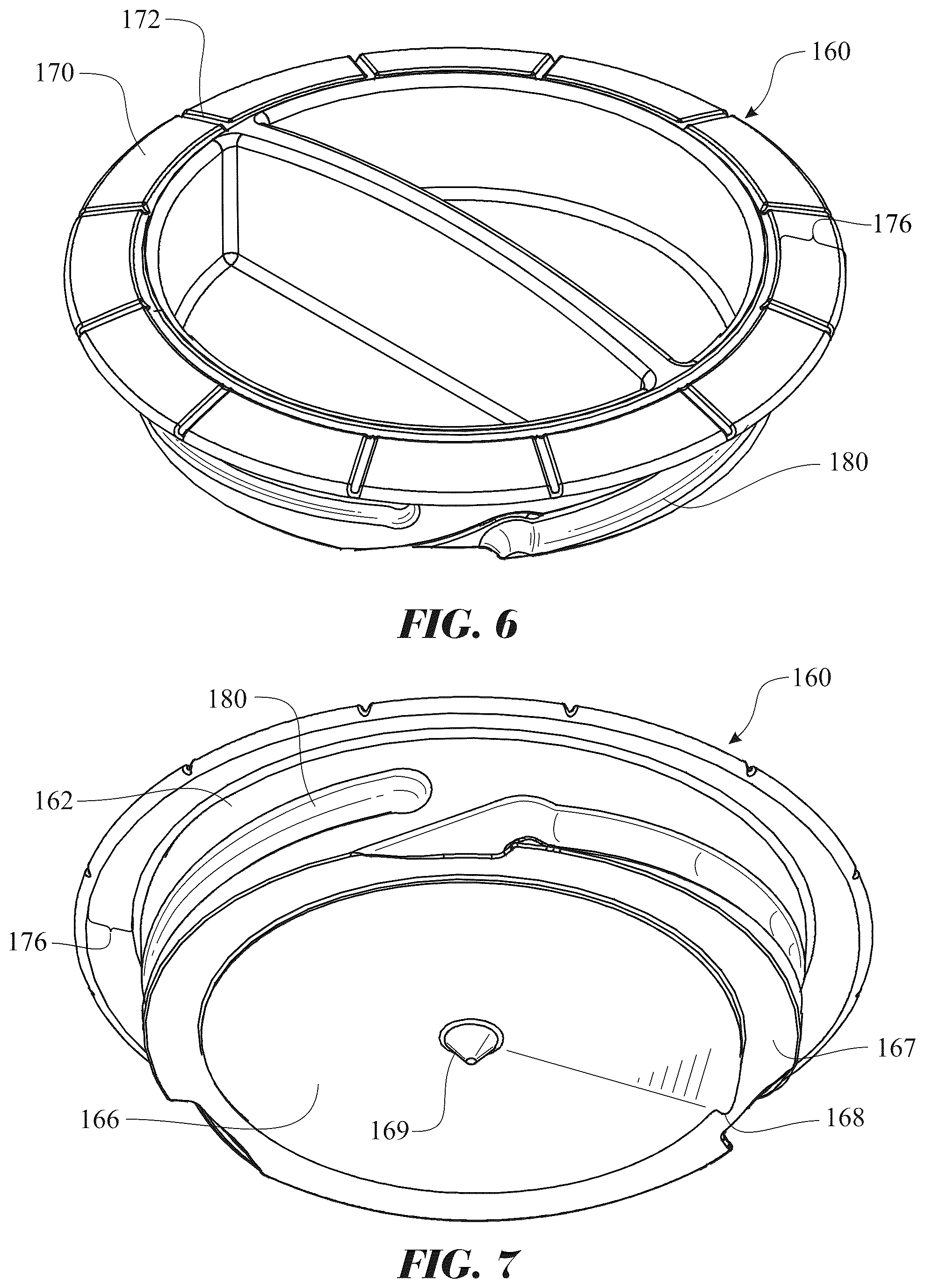 Patent US12365511 Figure 6 – Sealing cap having tamper evidence ring for sealing resealable container and method of use