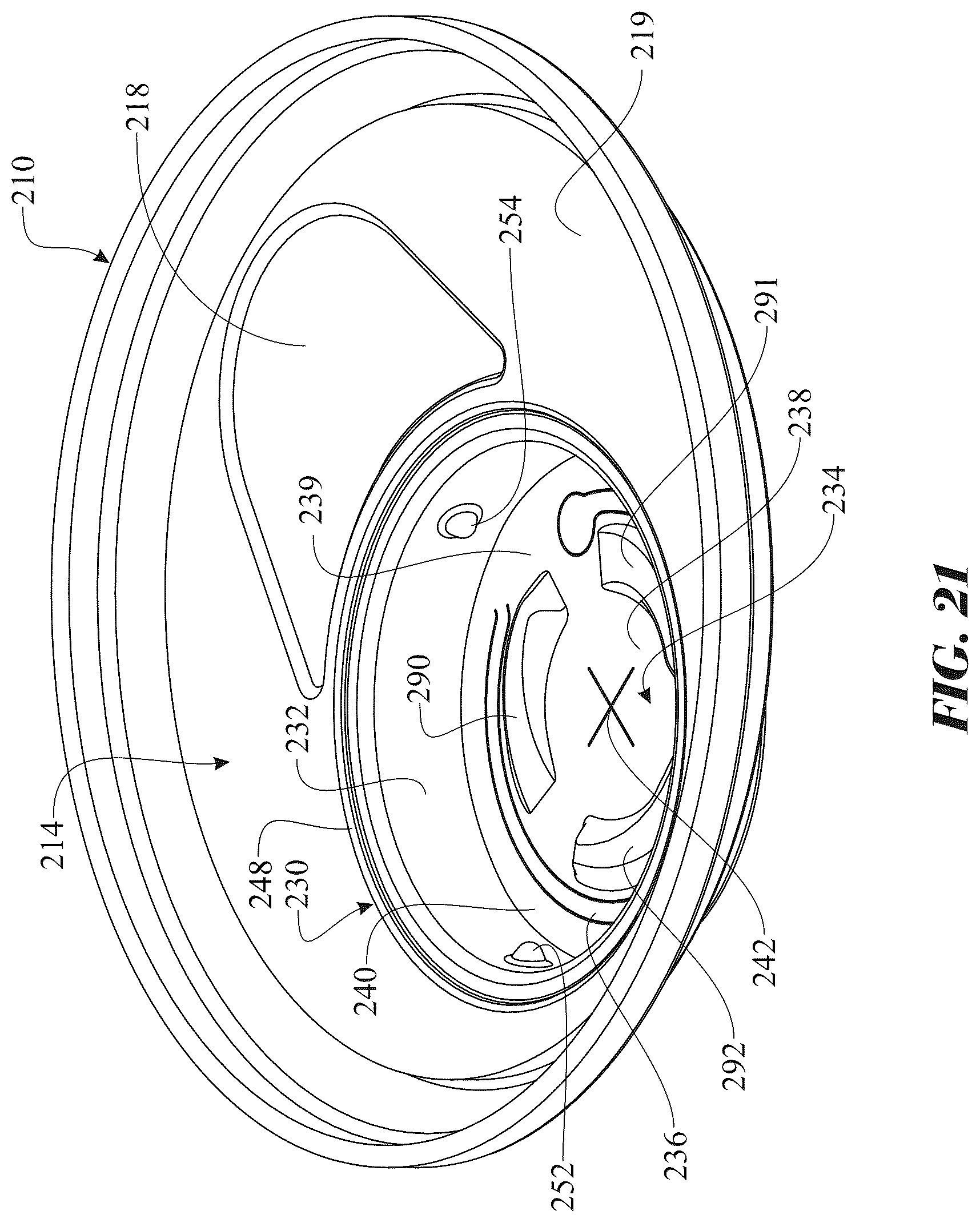 Patent US12365511 Figure 18 – Sealing cap having tamper evidence ring for sealing resealable container and method of use