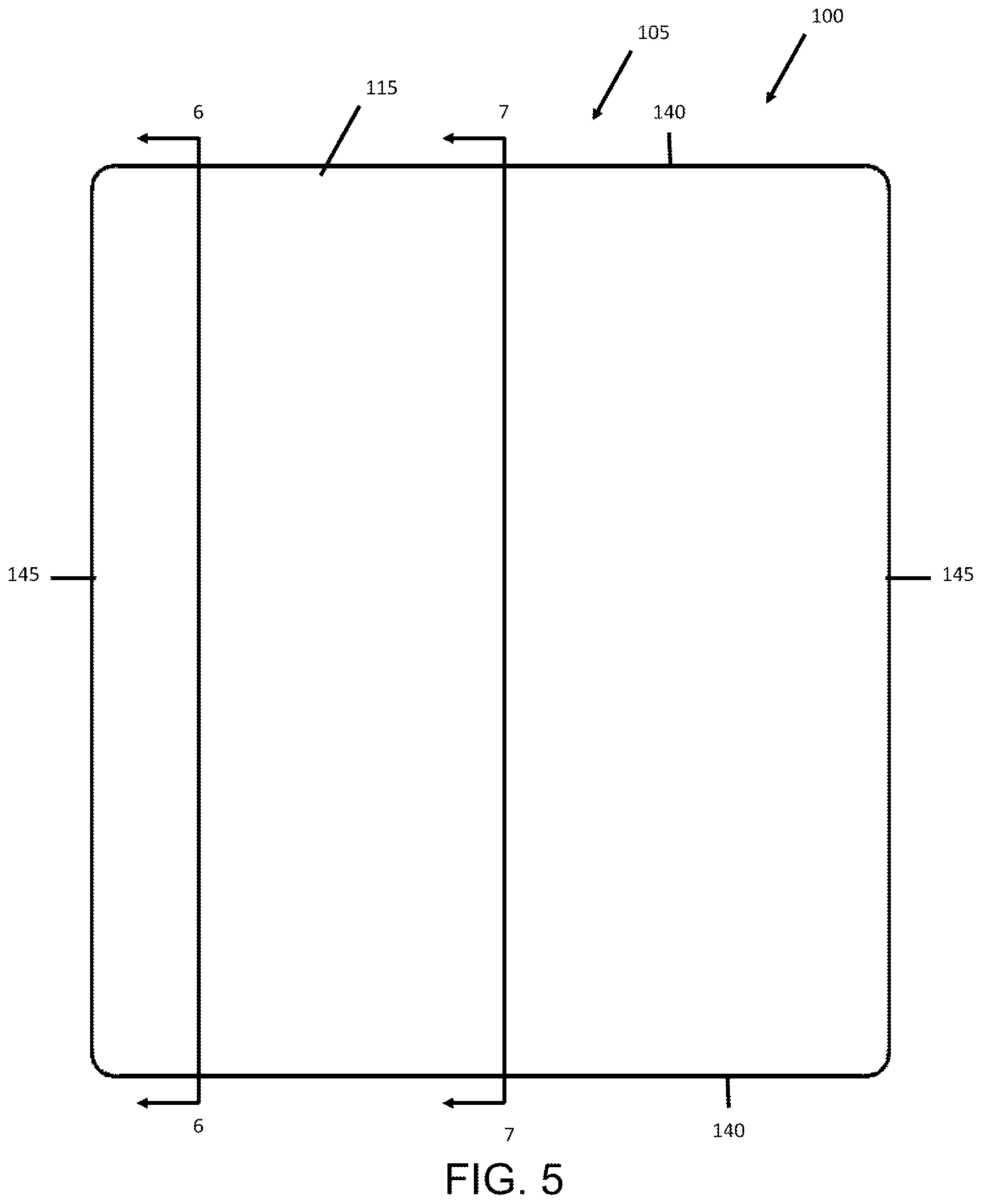 Patent US12365512 Figure 5 – Pallet with impact resistant and strengthened composite legs