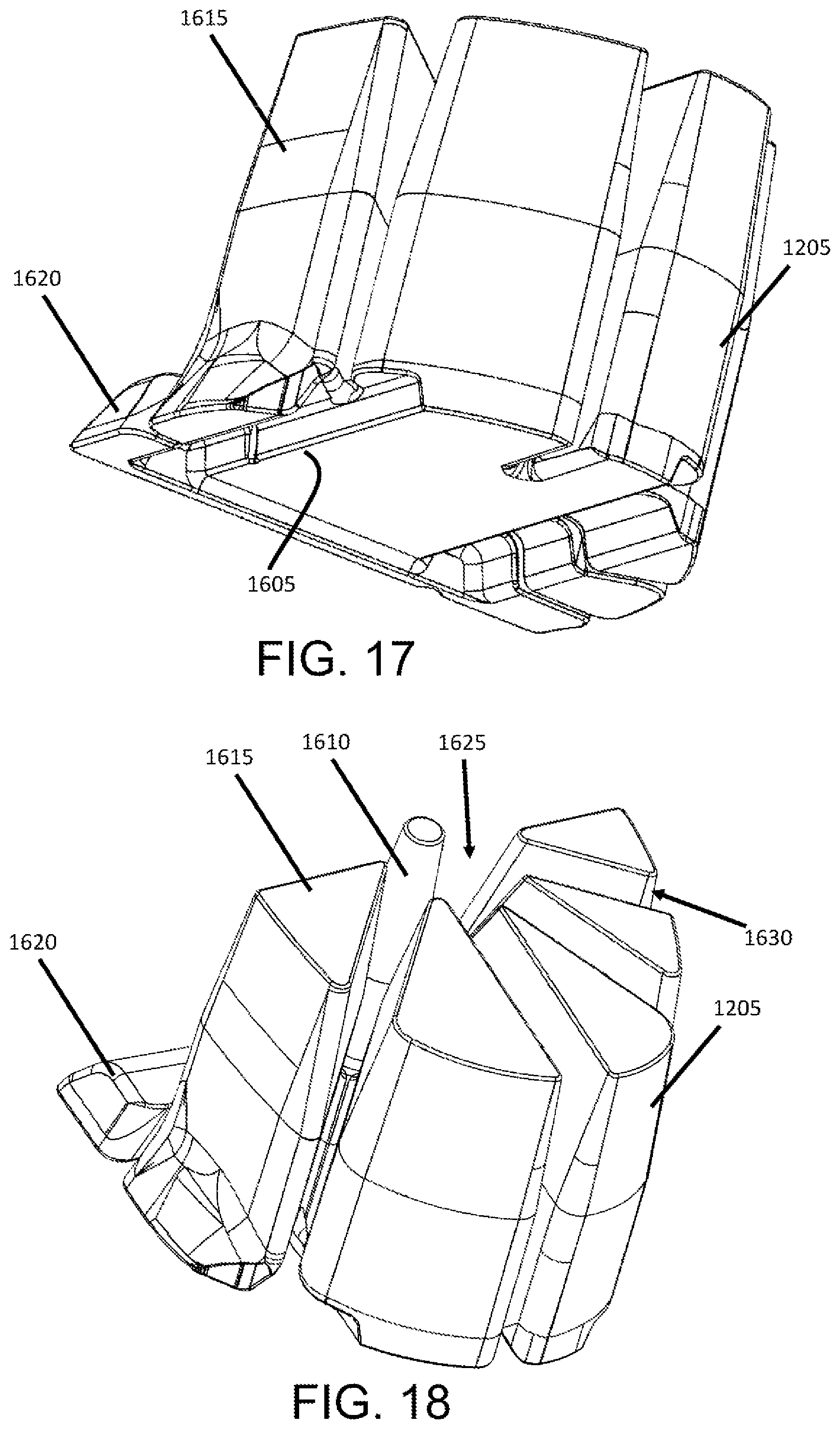 Patent US12365512 Figure 15 – Pallet with impact resistant and strengthened composite legs