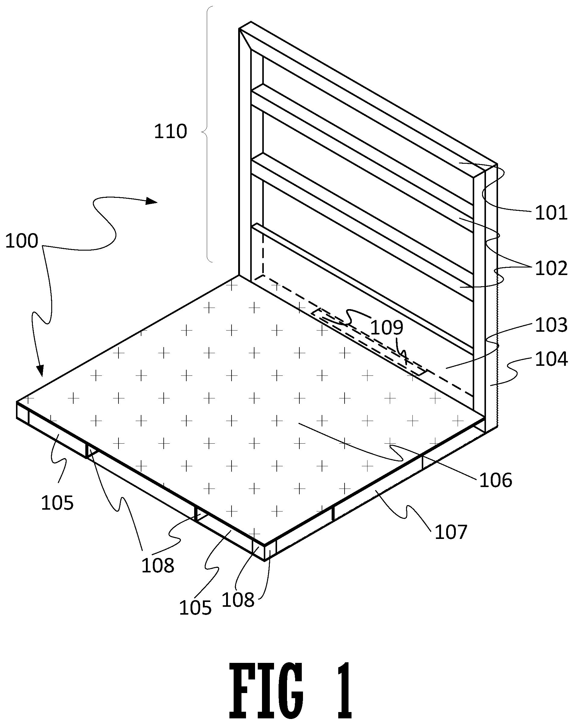 Patent US12365513 Figure 1 – Gas cylinder pallet