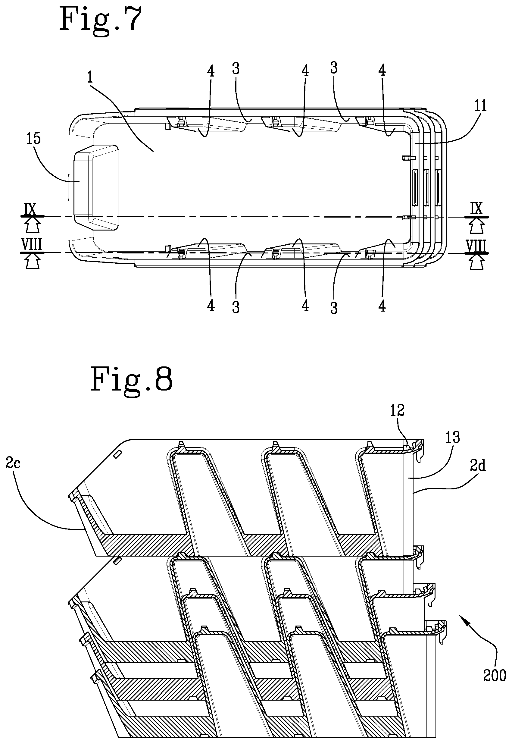 Patent US12365514 Figure 4 – Stackable and/or nestable box