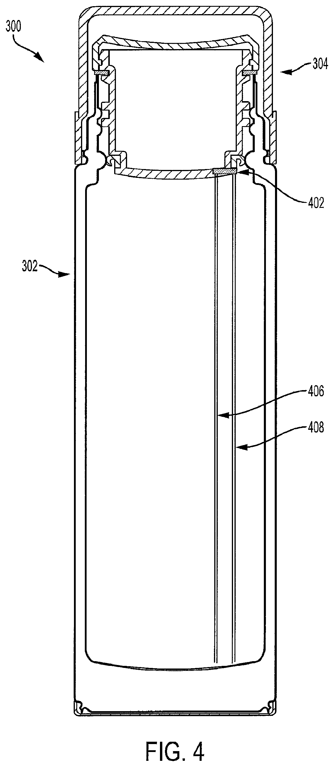 Patent US12365517 Figure 4 – Smart drink container