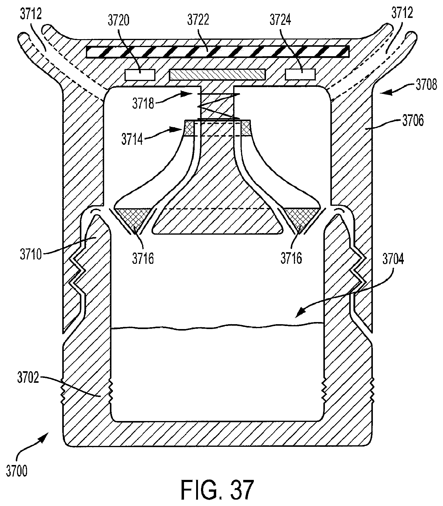 Patent US12365517 Figure 19 – Smart drink container