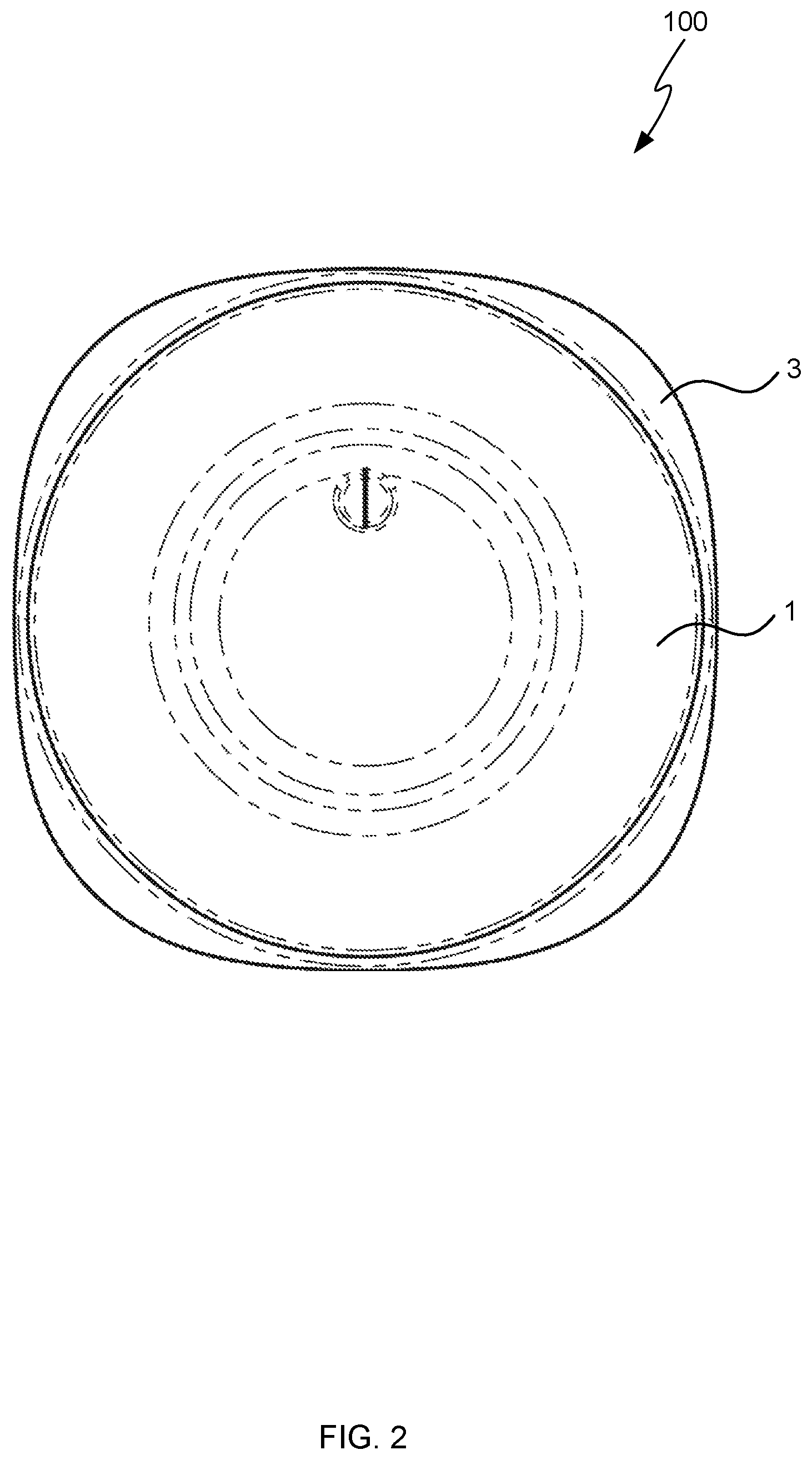 Patent US12365521 Figure 2 – Non-spill drinking lid and assembly