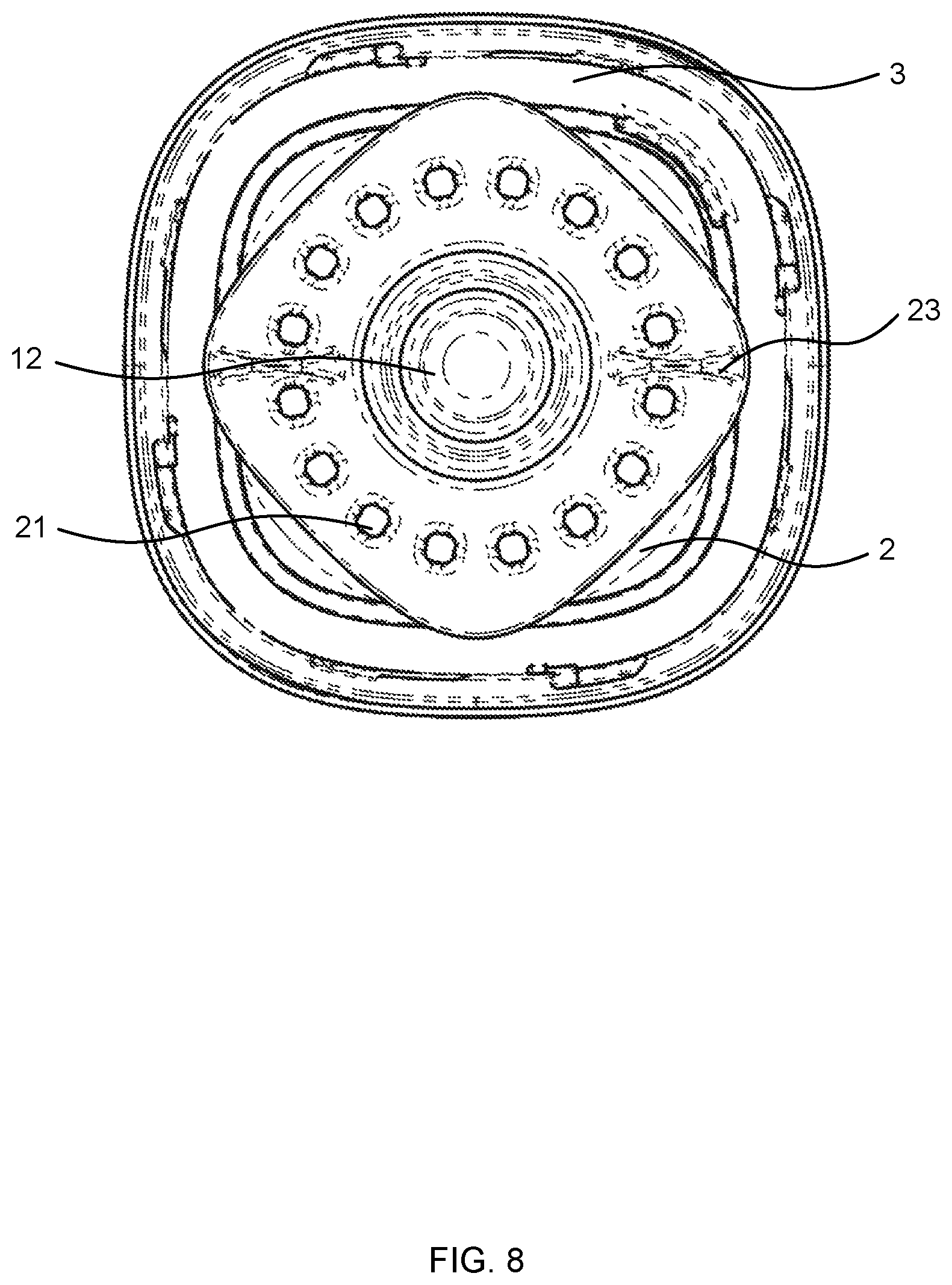 Patent US12365521 Figure 6 – Non-spill drinking lid and assembly