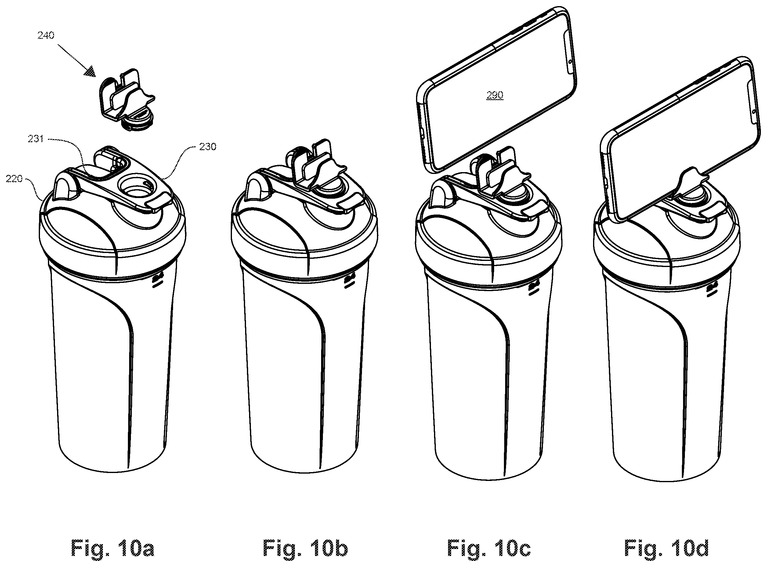 Patent US12365522 Figure 9 – Liquid container with a universal adapter and accessories therefor