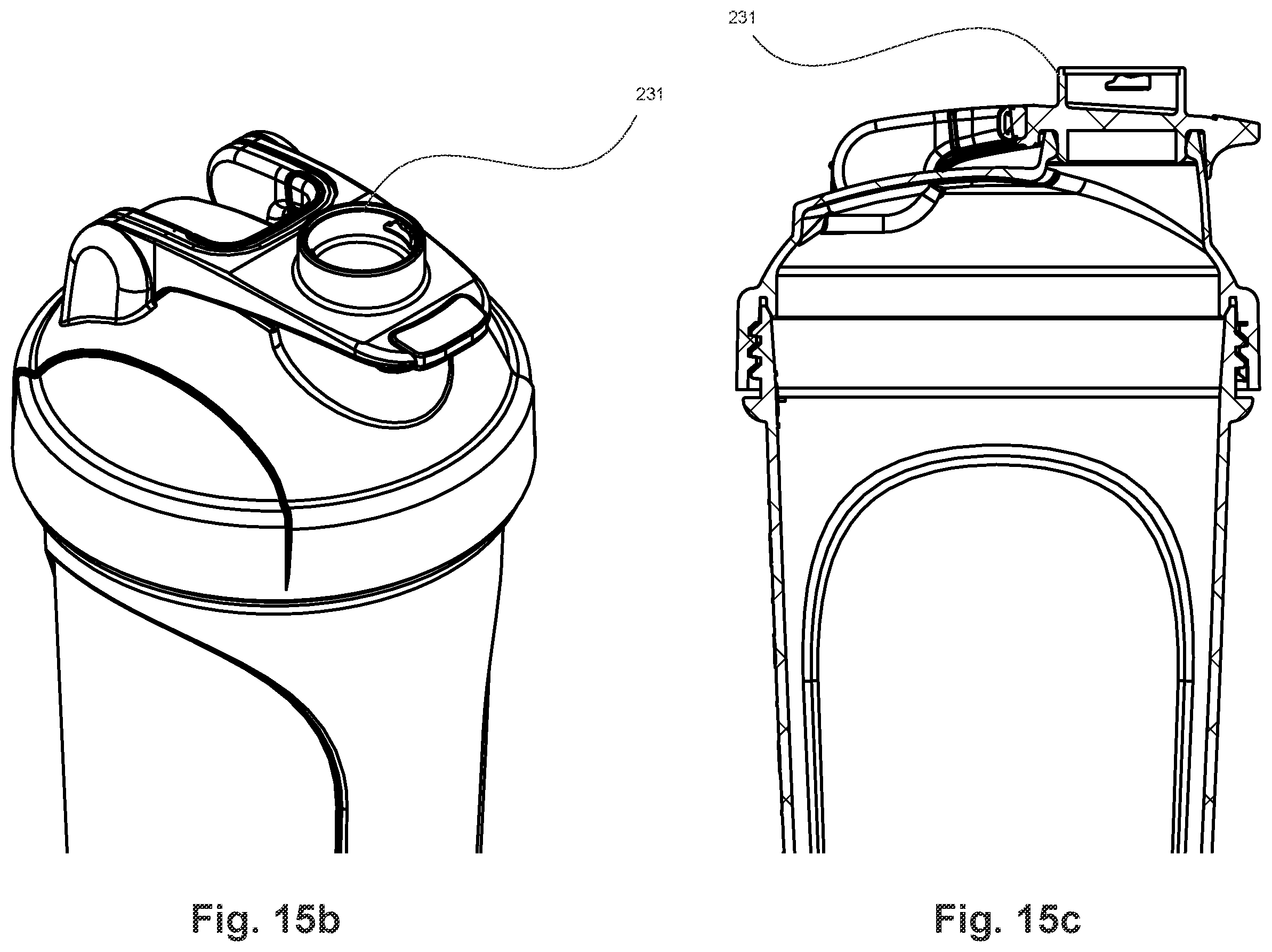 Patent US12365522 Figure 15 – Liquid container with a universal adapter and accessories therefor