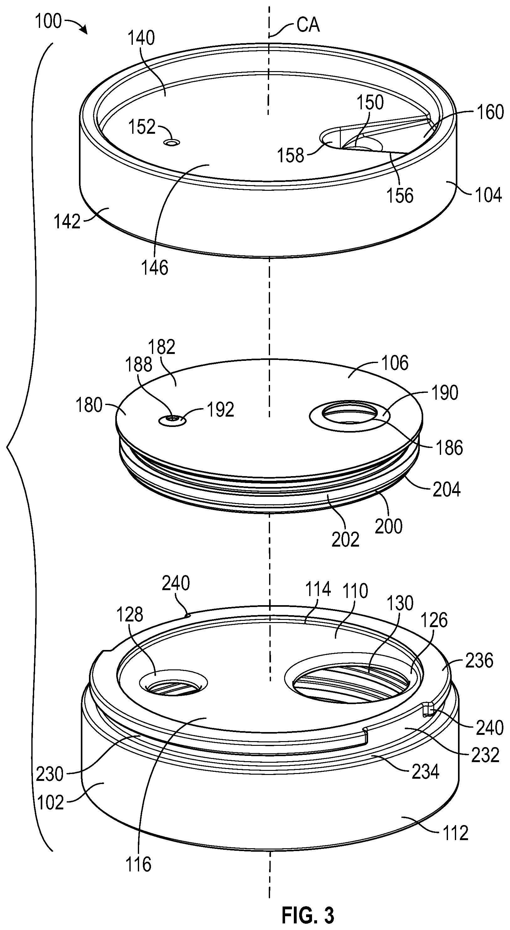 Patent US12365523 Figure 2 – Seal arrangement for a container closure