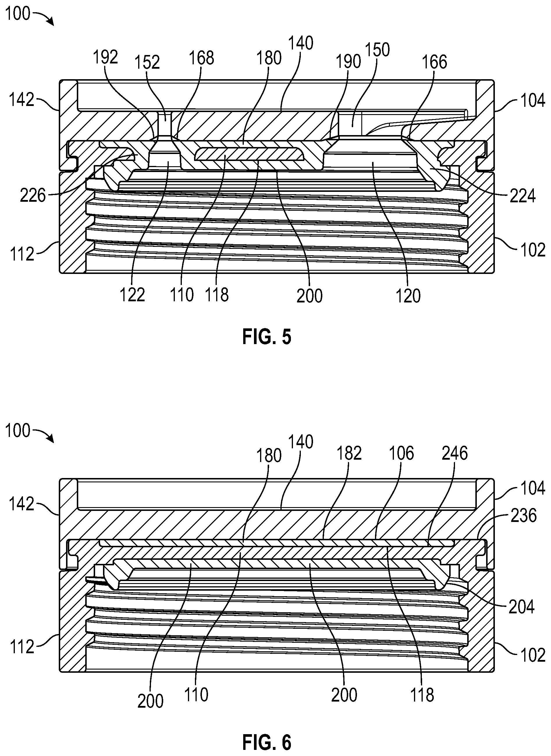 Patent US12365523 Figure 4 – Seal arrangement for a container closure