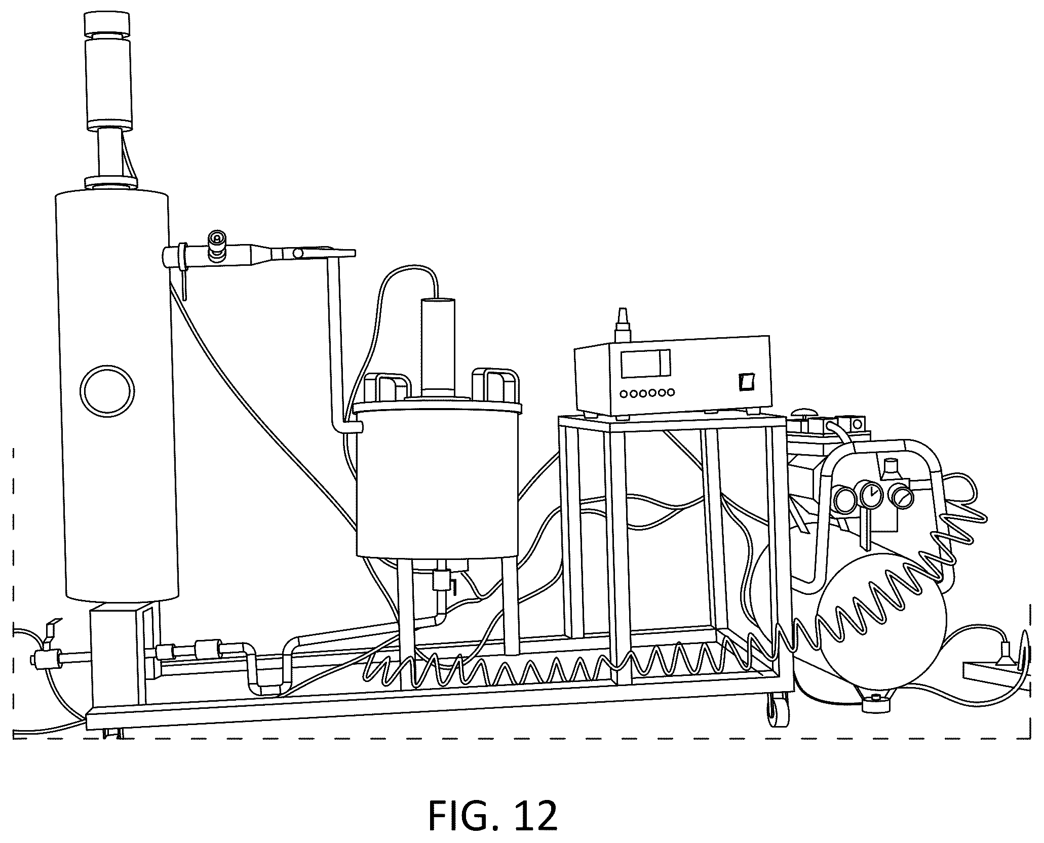 Patent US12365525 Figure 12 – Apparatus and method for producing nanoemulsions