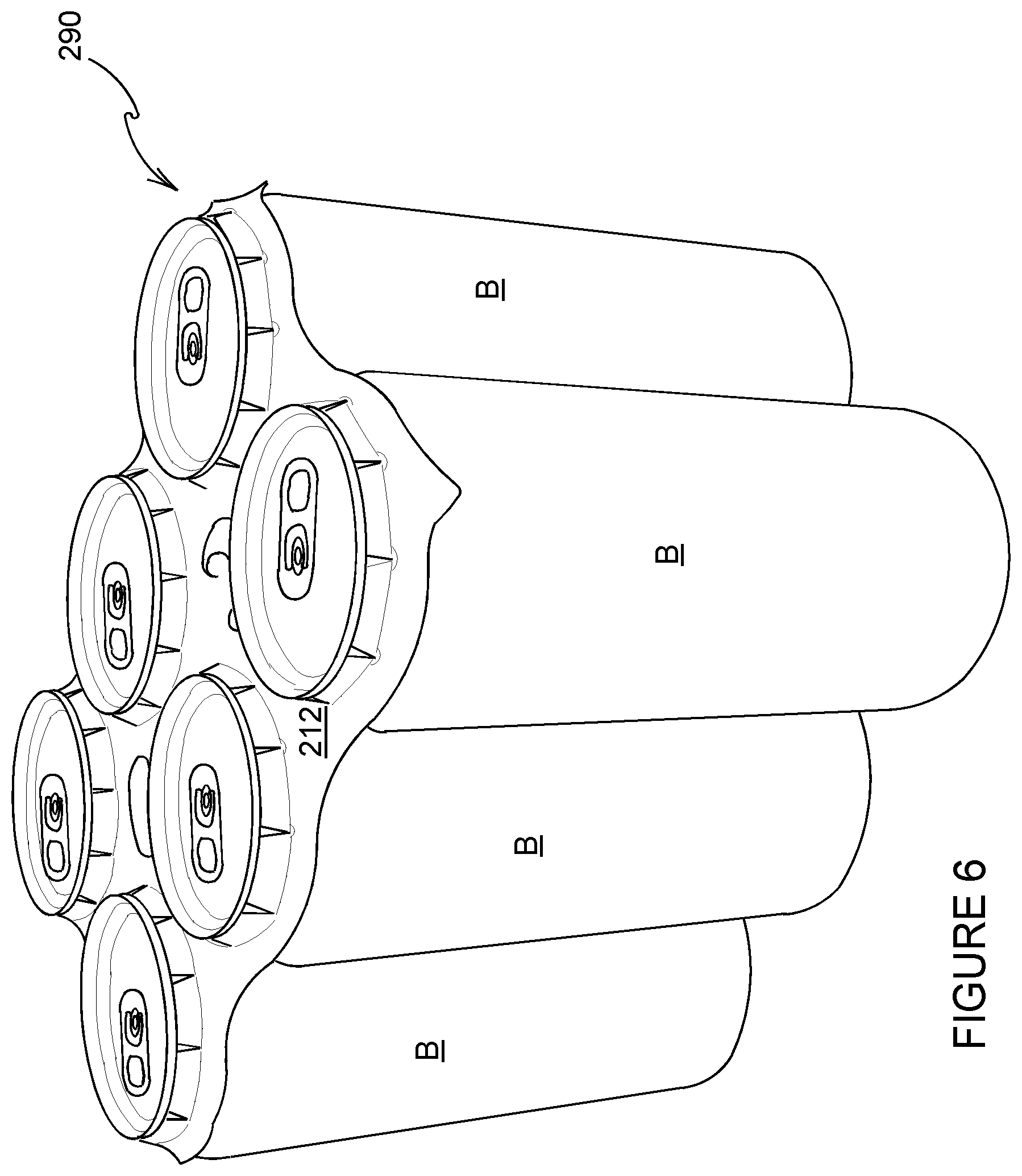 Patent US12365526 Figure 6 – Carton and blank therefor