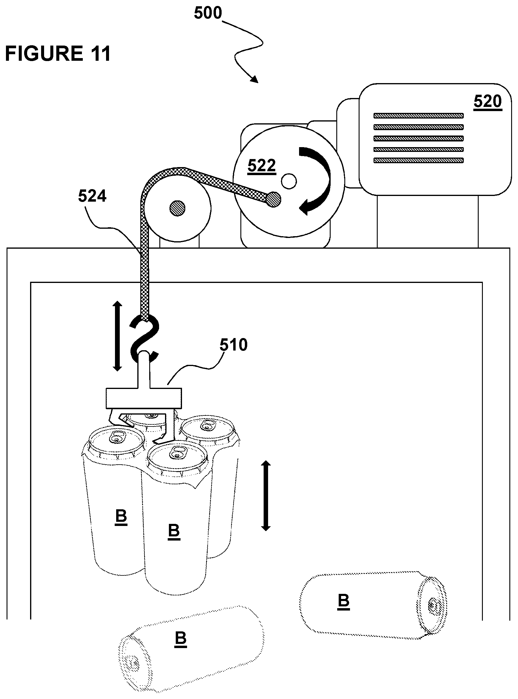 Patent US12365526 Figure 11 – Carton and blank therefor
