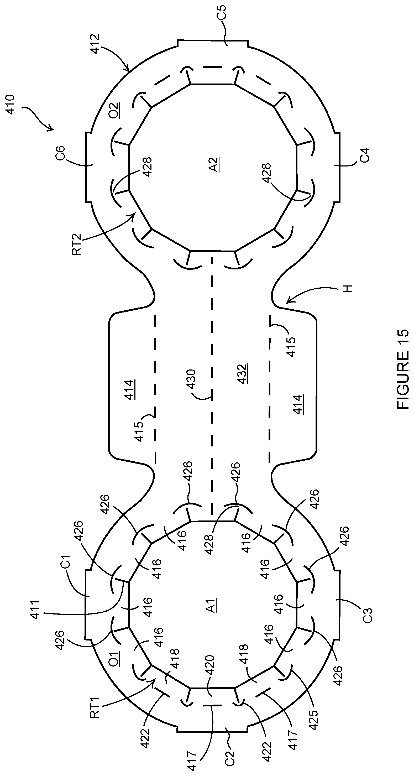 Patent US12365526 Figure 15 – Carton and blank therefor