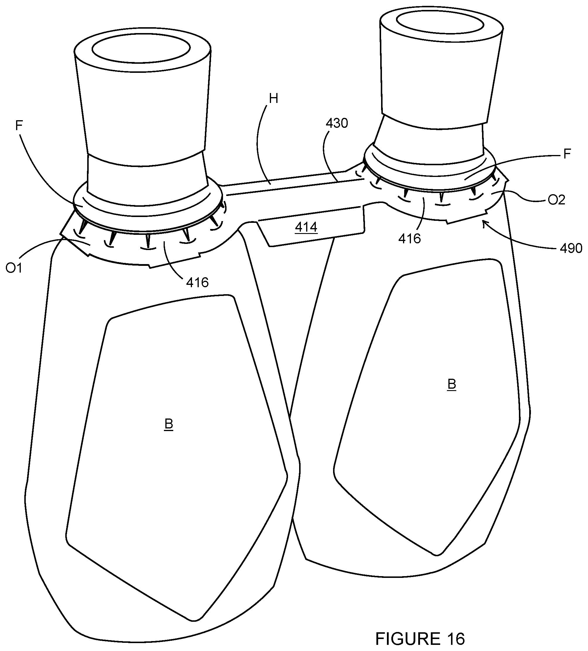 Patent US12365526 Figure 16 – Carton and blank therefor