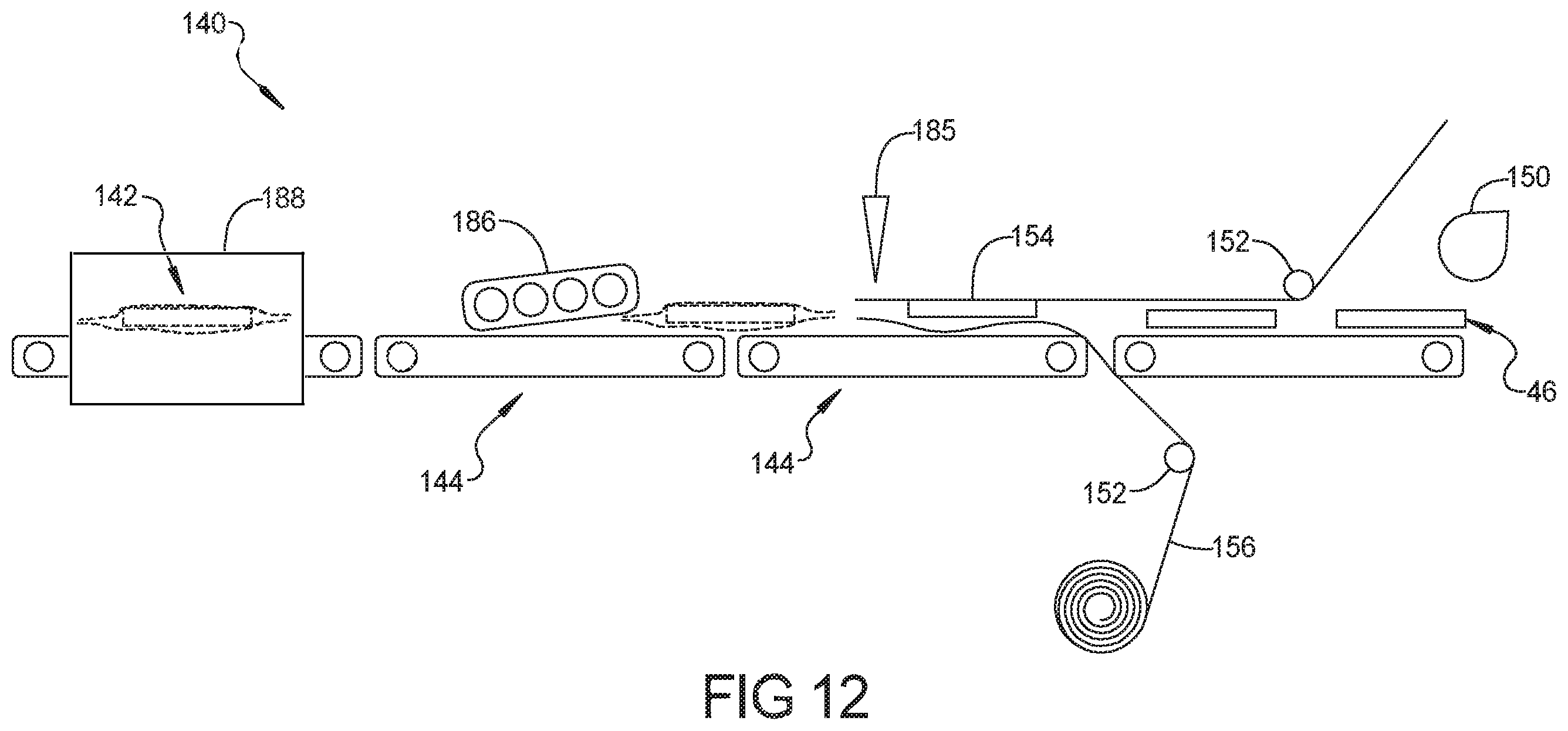 Patent US12365529 Figure 12 – Repulpable container