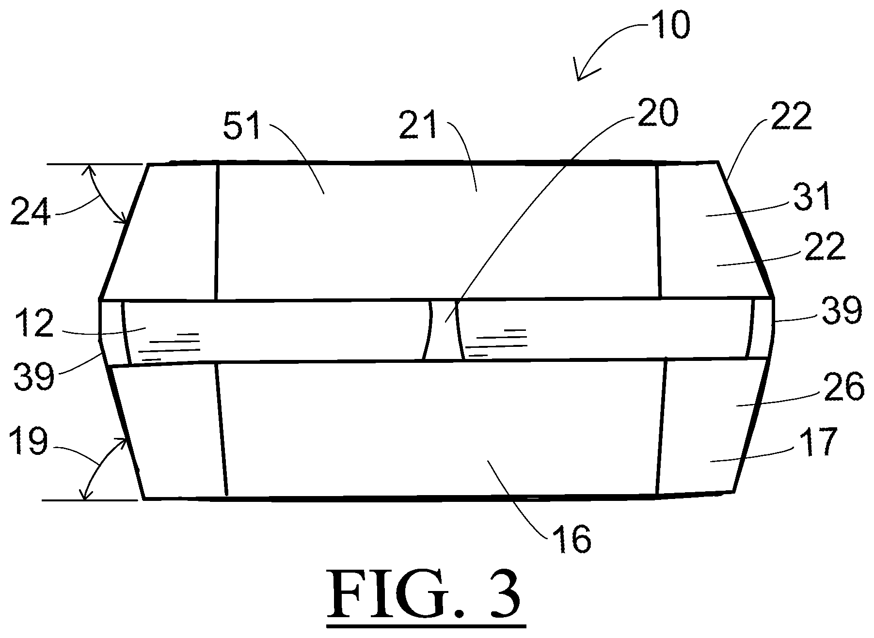 Patent US12365531 Figure 4 – Banded container for fruits and produce